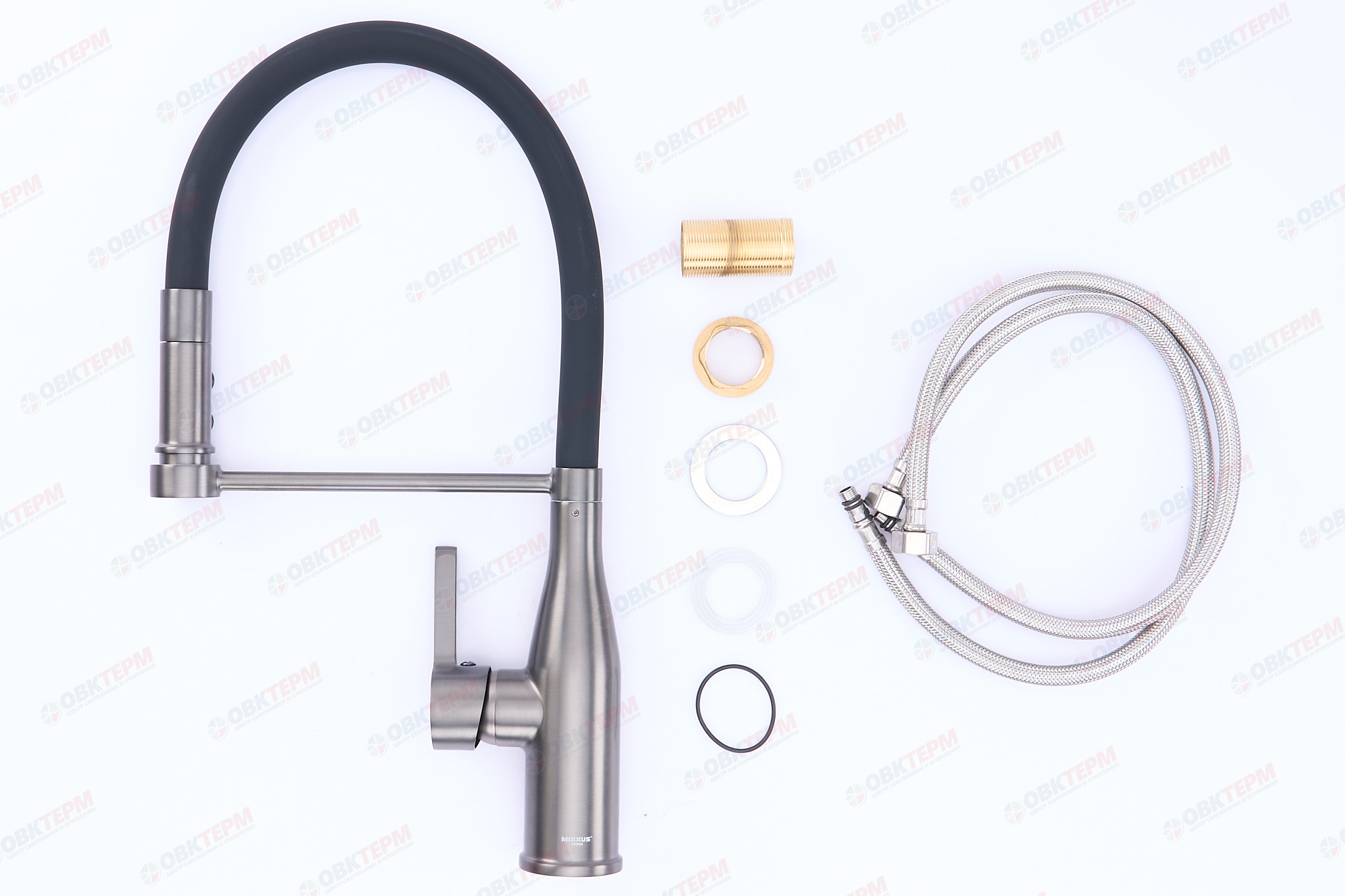 Смеситель д/кухни MIXXUS PREMIUM SUMMER 017 GRAPHITE REFL.BLACK Ø35 (8 шт/ящ) - Изображение №4