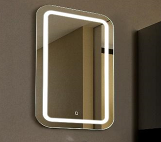 Зеркало  600х800 прямоугольное с подсветкой Malta-Lite (сенсор выкл, хол. свет) Silver Mirrors - Изображение №1