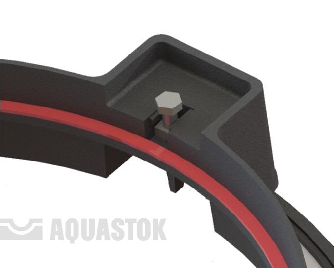 Люк чугунный AQUASTOK круглый Terra 750 (ДН750хДВ600хВ100)  С250 (10шт палета) - Изображение №2