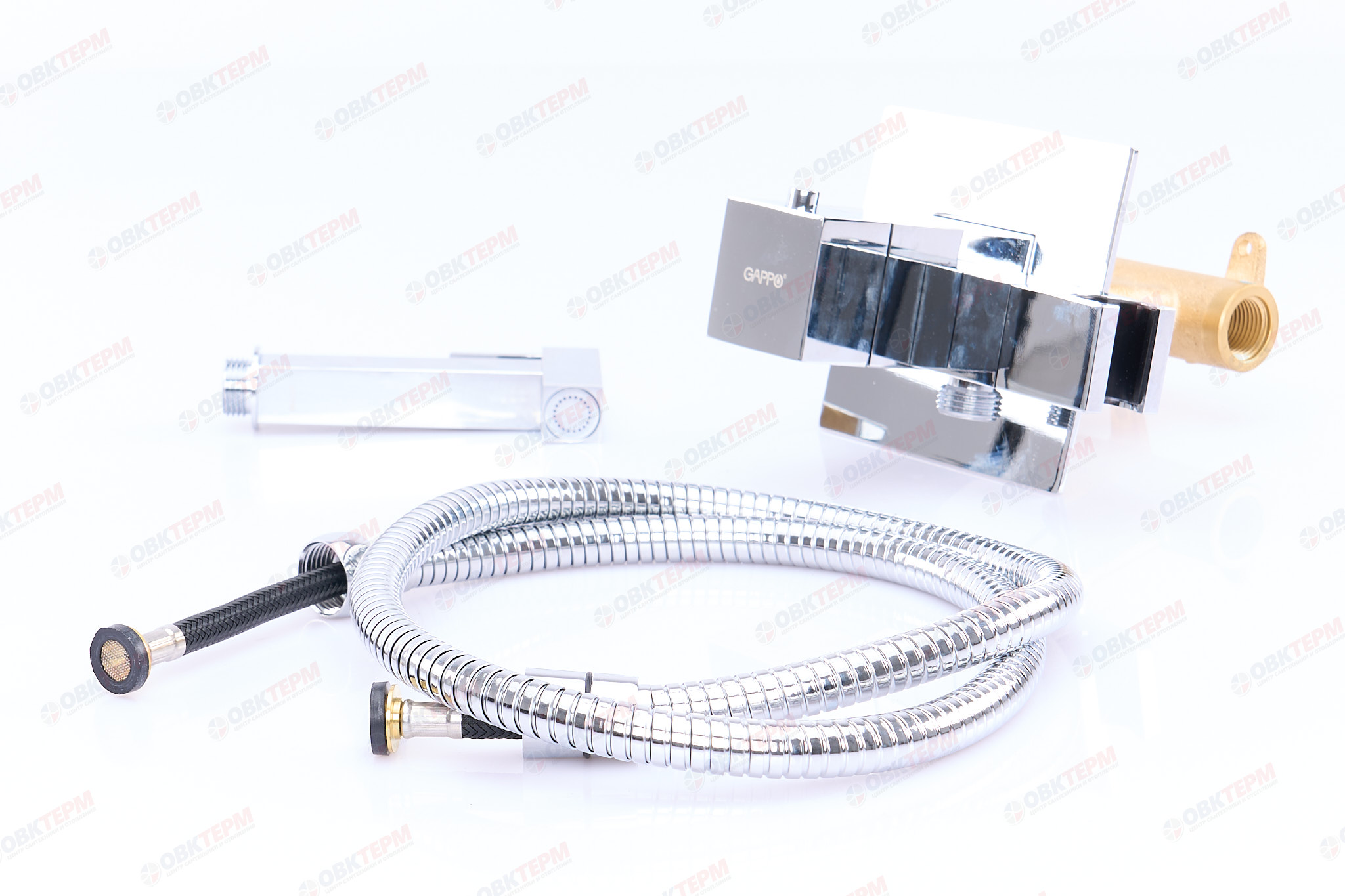 Смеситель с гигиеническим душем GAPPO G7207-40 латунь /хром /термостат - миниатюра №6