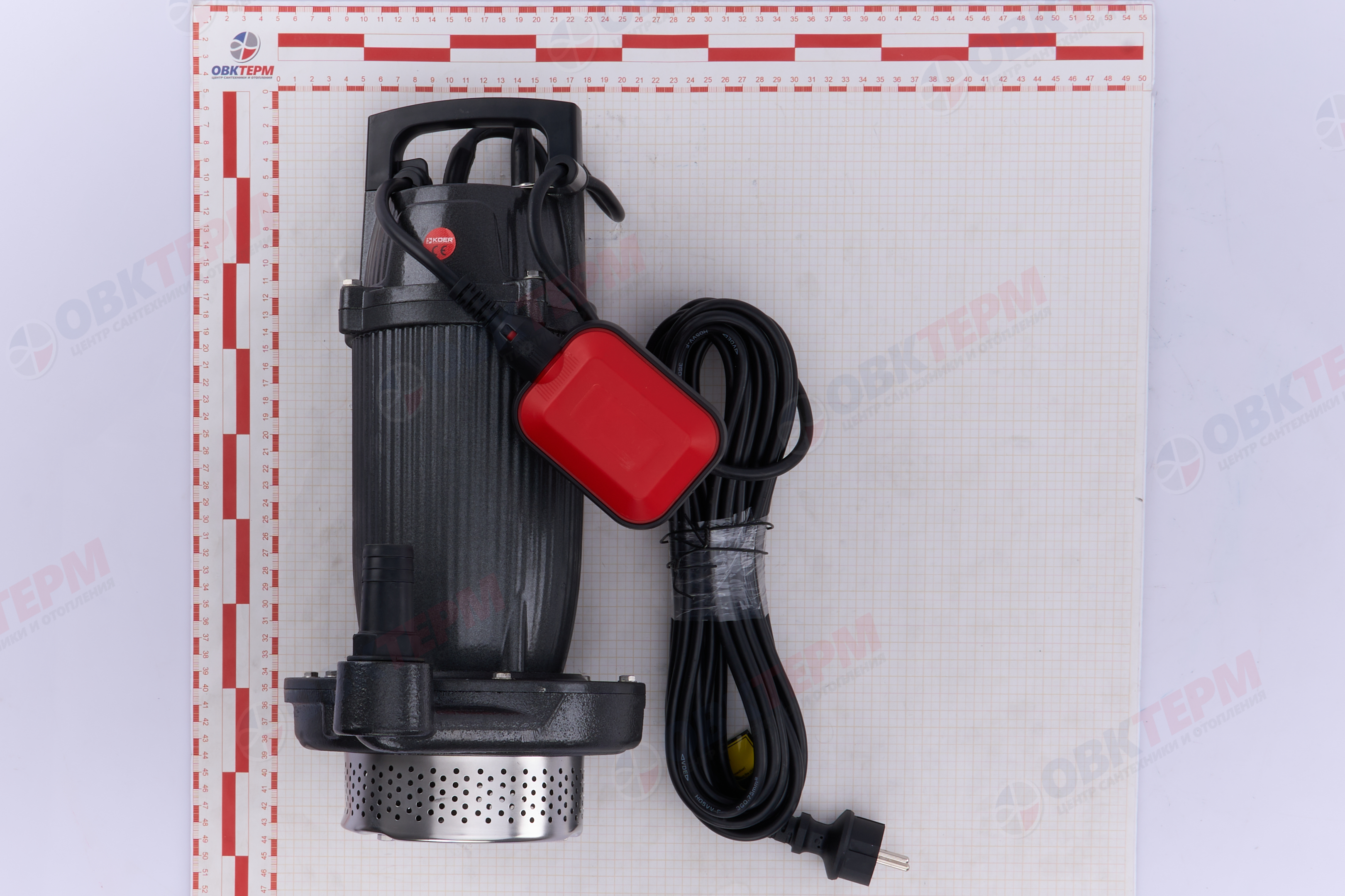 Насос дренажный  QDX 9-33/0.75  KOER  (0,75кВт/150л.м./33м) - миниатюра №7