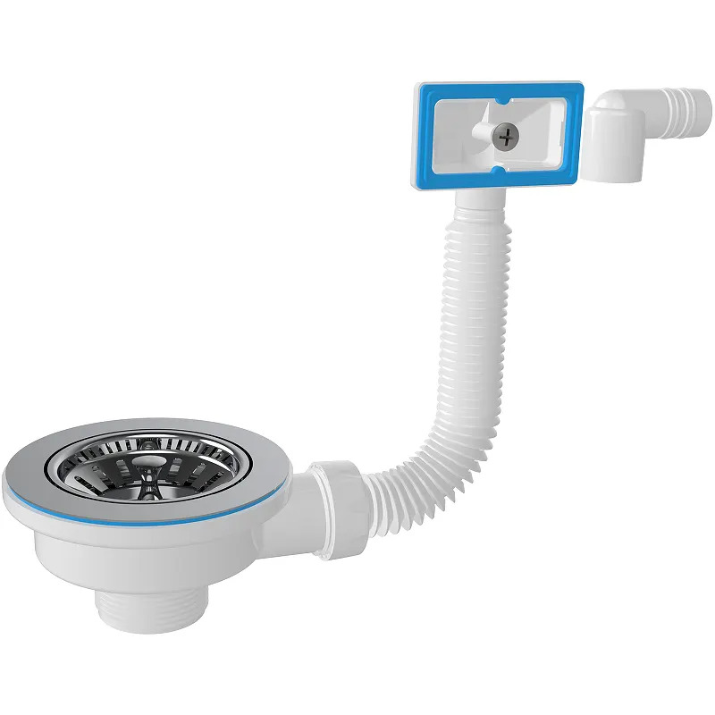 NOVA Выпуск для евросифон. 1037 3 1/2 универсал с круглым и прямоуг. перел.и гибк.труб. (1шт/50упак) - Изображение №1