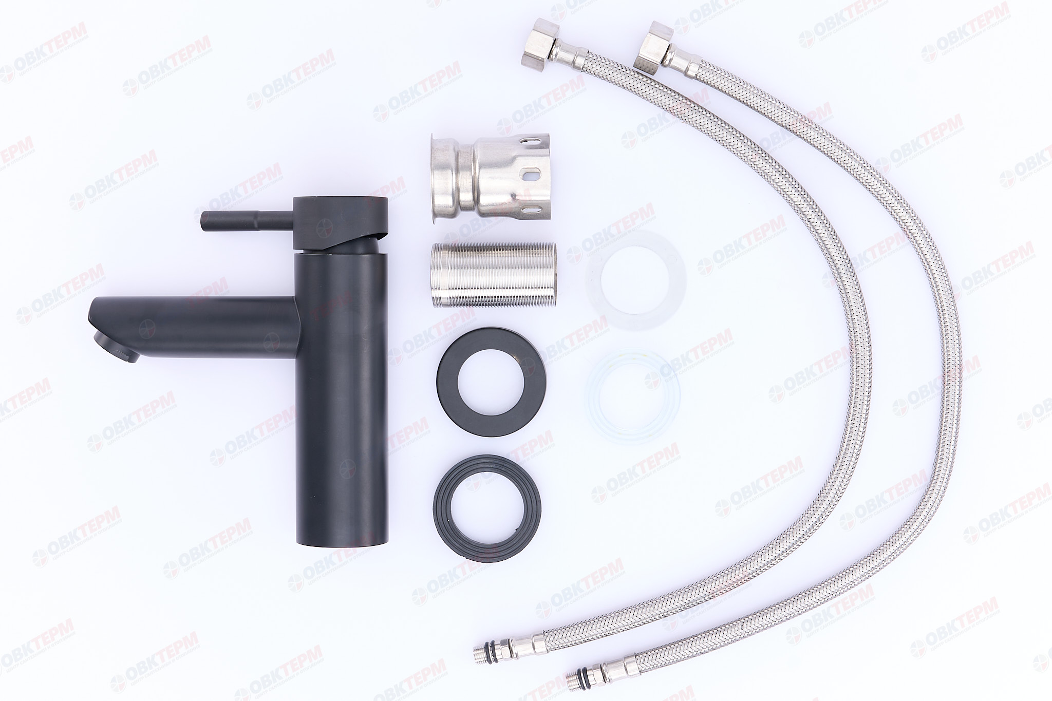 Смеситель д/умывальника нерж/сталь CHAMPION SUS-001-A BLACK (10 шт/ящ) - Изображение №3