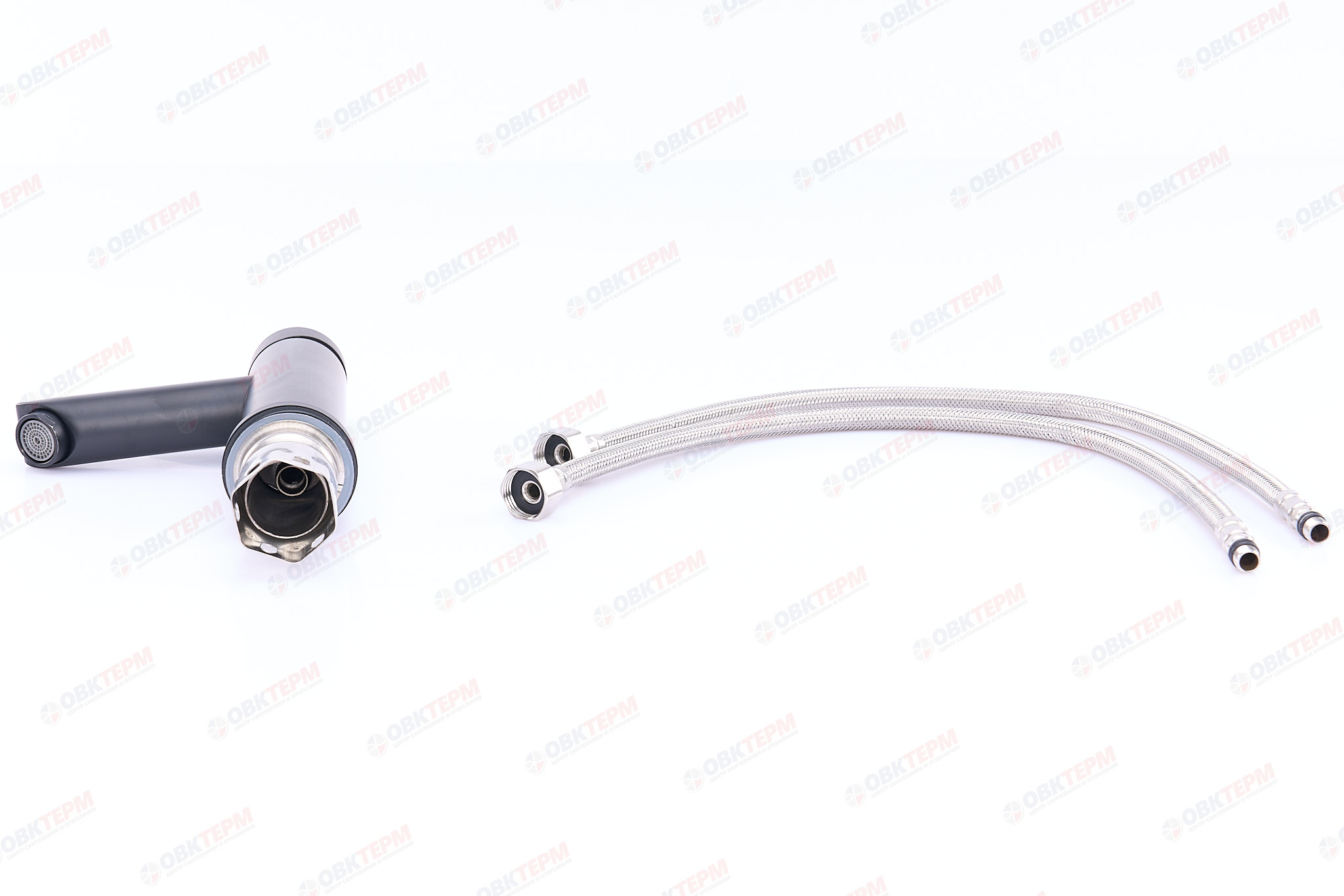 Смеситель д/умывальника нерж/сталь CHAMPION SUS-001-A BLACK (10 шт/ящ) - Изображение №4