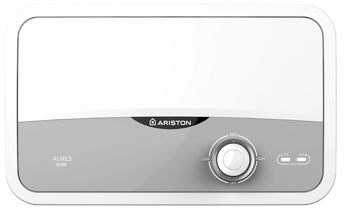 Проточник   Ariston AURES S 3.5 COM PL   (душ+кран, 3,5 кВт, ш290*в183*г108) - Изображение №1