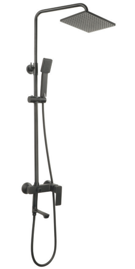 Душ/система MIXXUS PREMIUM KUBUS 009-J GRAPHITE  Ø35 (1 шт/ящ) - Изображение №1