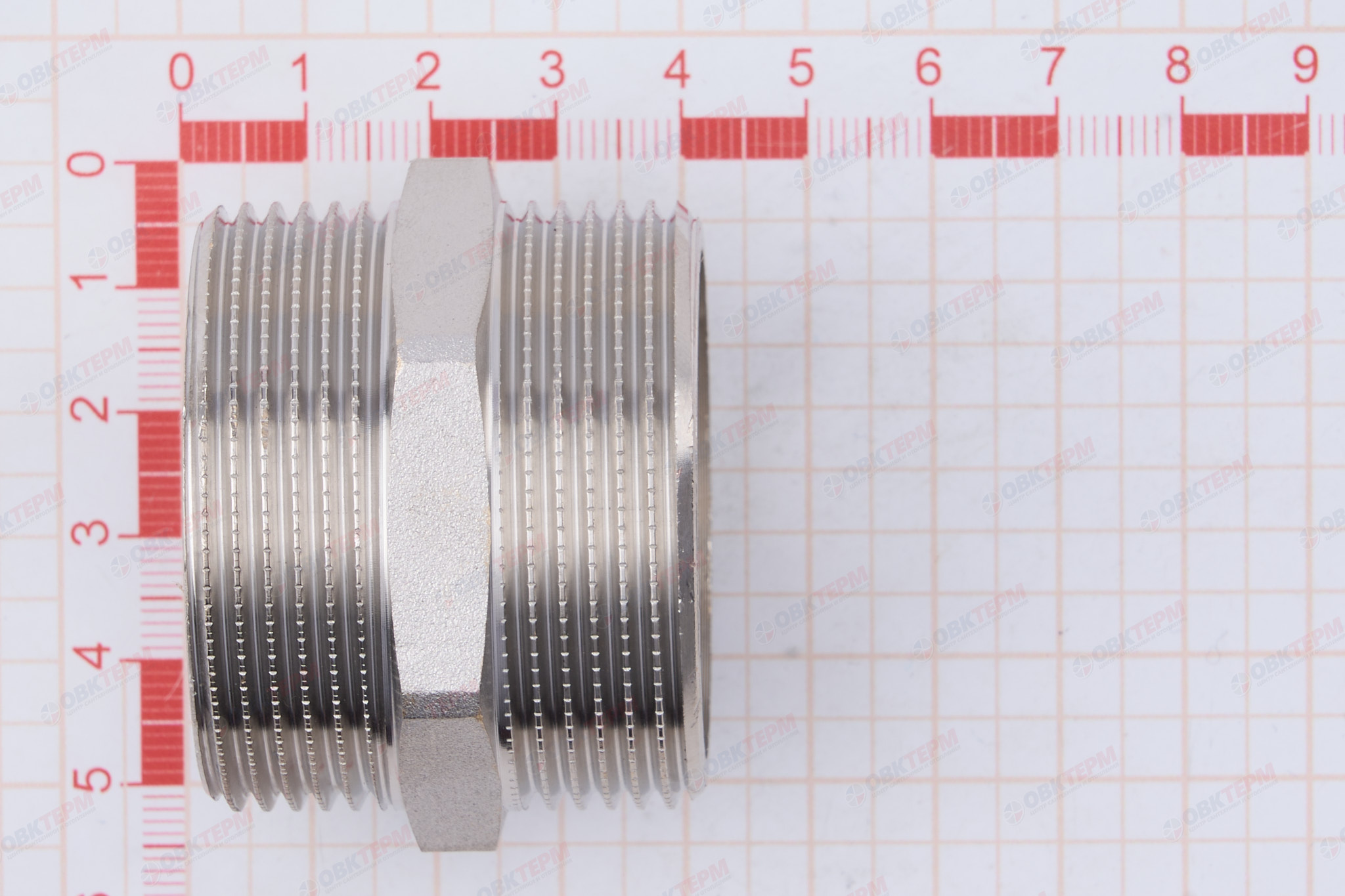 Ниппель 1 1/2"      Никель ZEISSLER   (40/5) - Изображение №5