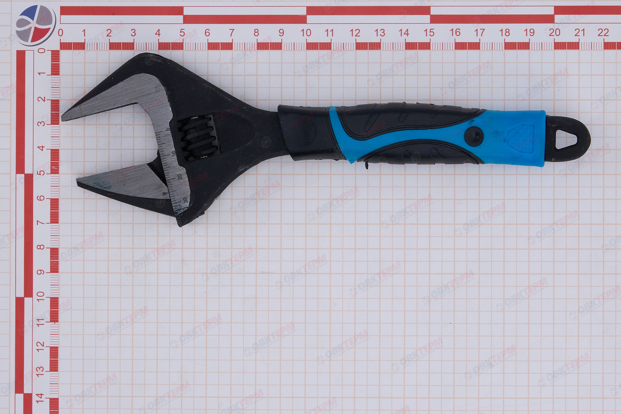 Ключ разводной 200 мм с тонкими губками, 2К рукоятка ТУНДРА - миниатюра №7