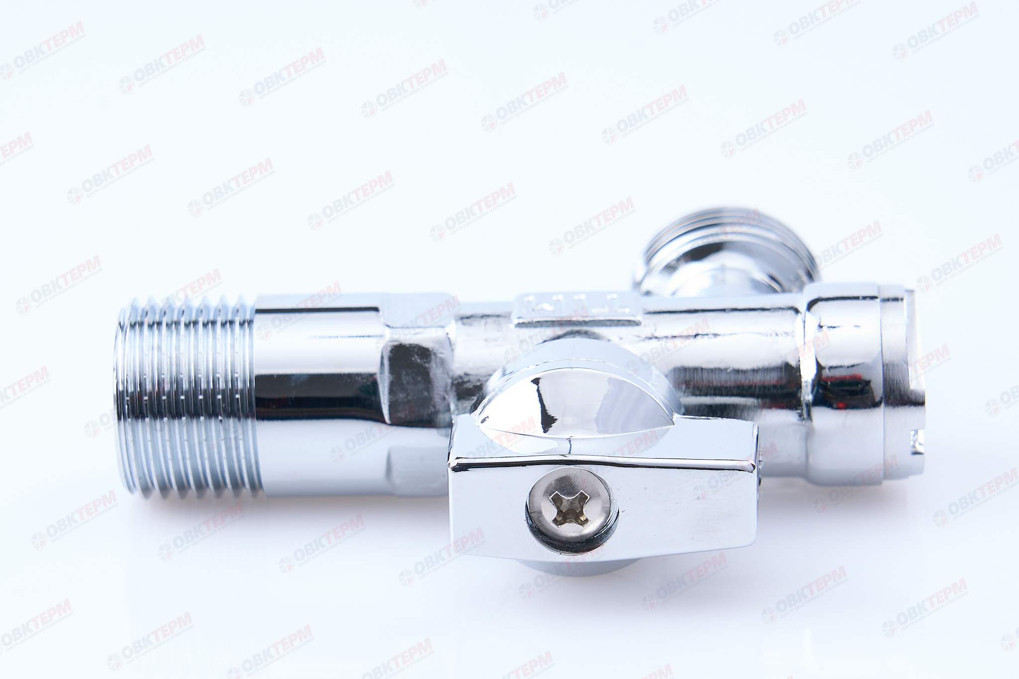 Кран для подкл. с/т приборов   угловой    TIM     1/2" - 1/2", хром.  с сеткой   (1шт/60ящ) - Изображение №4