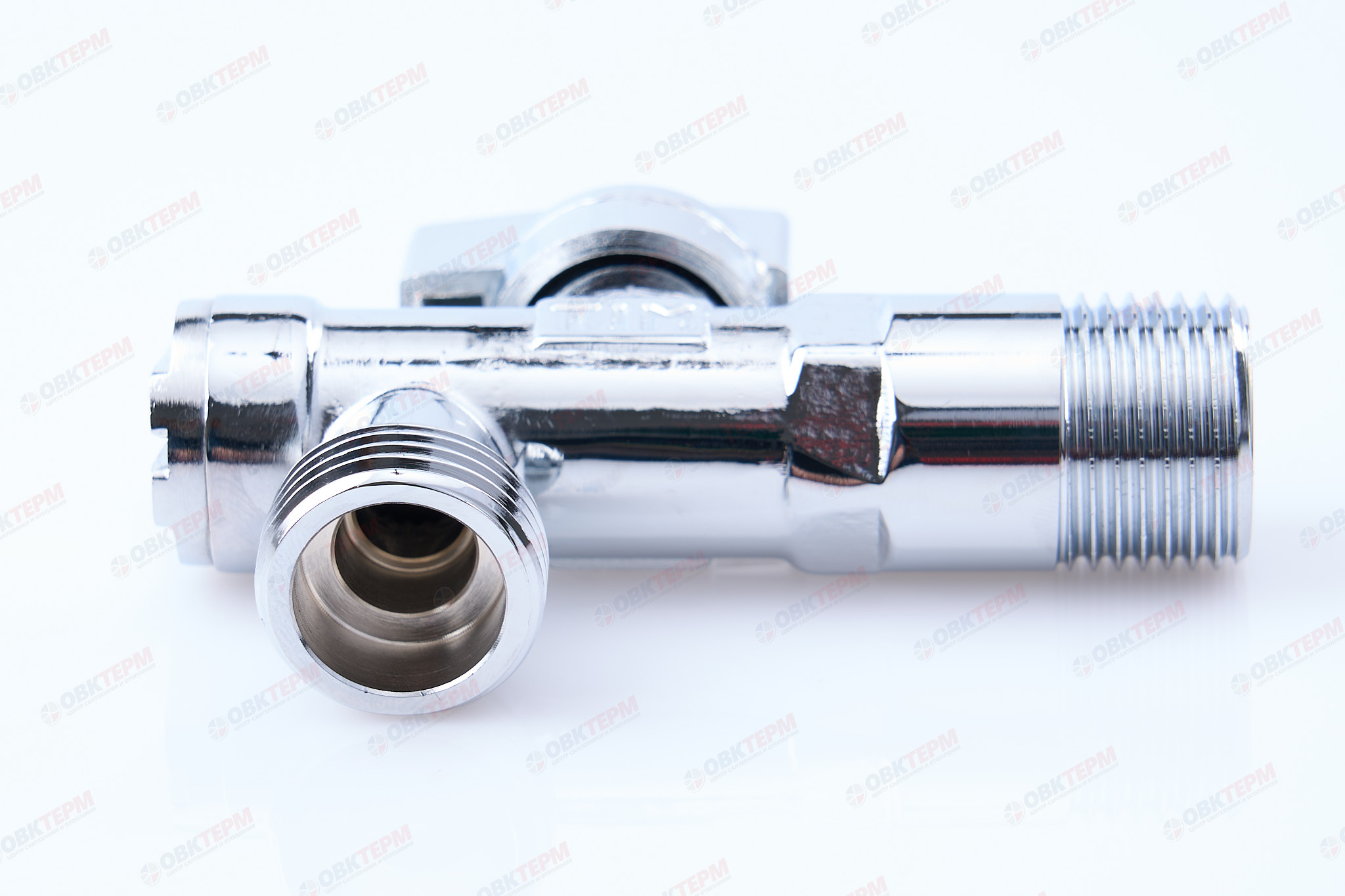 Кран для подкл. с/т приборов   угловой    TIM     1/2" - 1/2", хром.  с сеткой   (1шт/60ящ) - Изображение №5