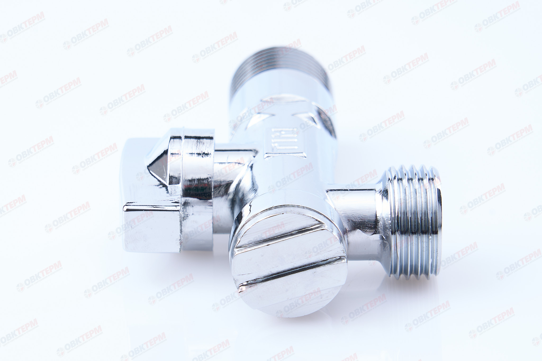 Кран для подкл. с/т приборов   угловой    TIM     1/2" - 1/2", хром.  с сеткой   (1шт/60ящ) - миниатюра №7