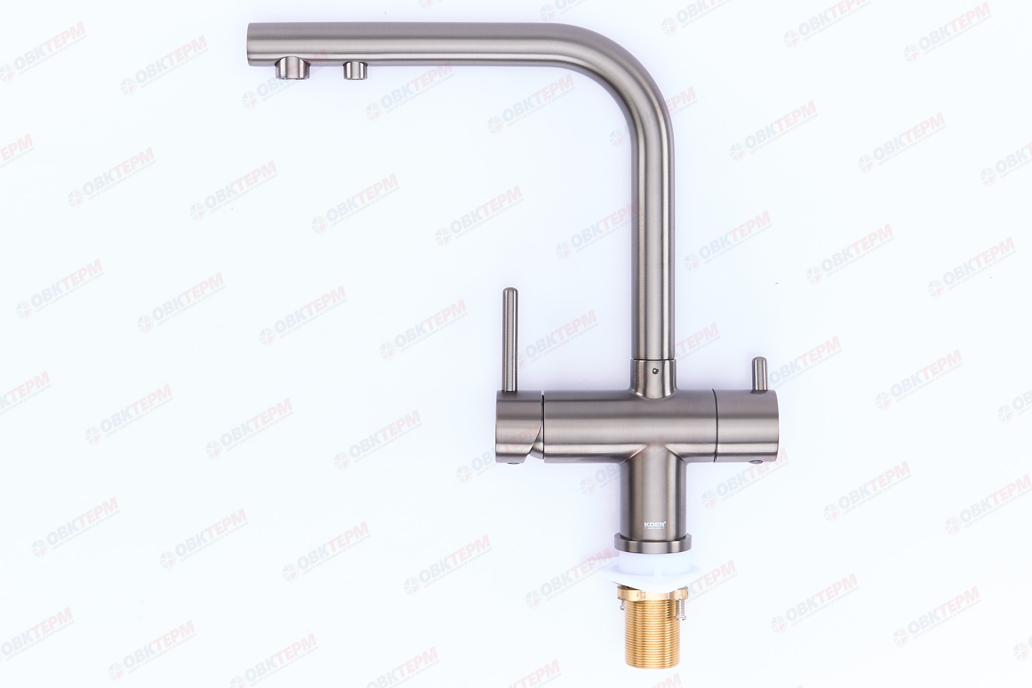 Смеситель д/кухни под ФИЛЬТР KOER KB-72001-07 /латунь /35мм(Цвет графит) (8шт/ящ) - Изображение №1