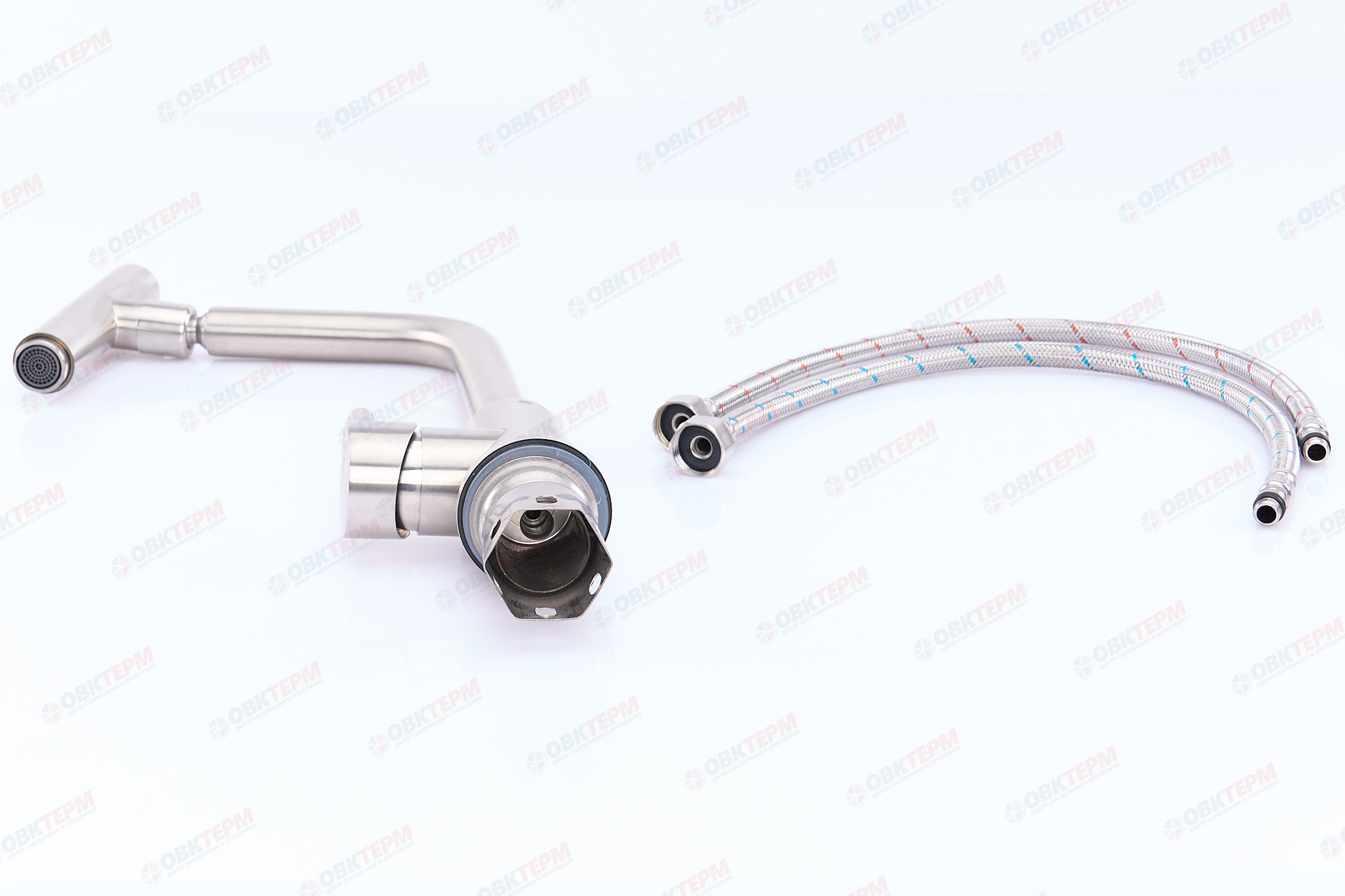 Смеситель д/кухни нерж/сталь MIXXUS SUS 017 Ø40 ПОВОРОТНЫЙ ИЗЛИВ (20 шт/ящ) - миниатюра №6