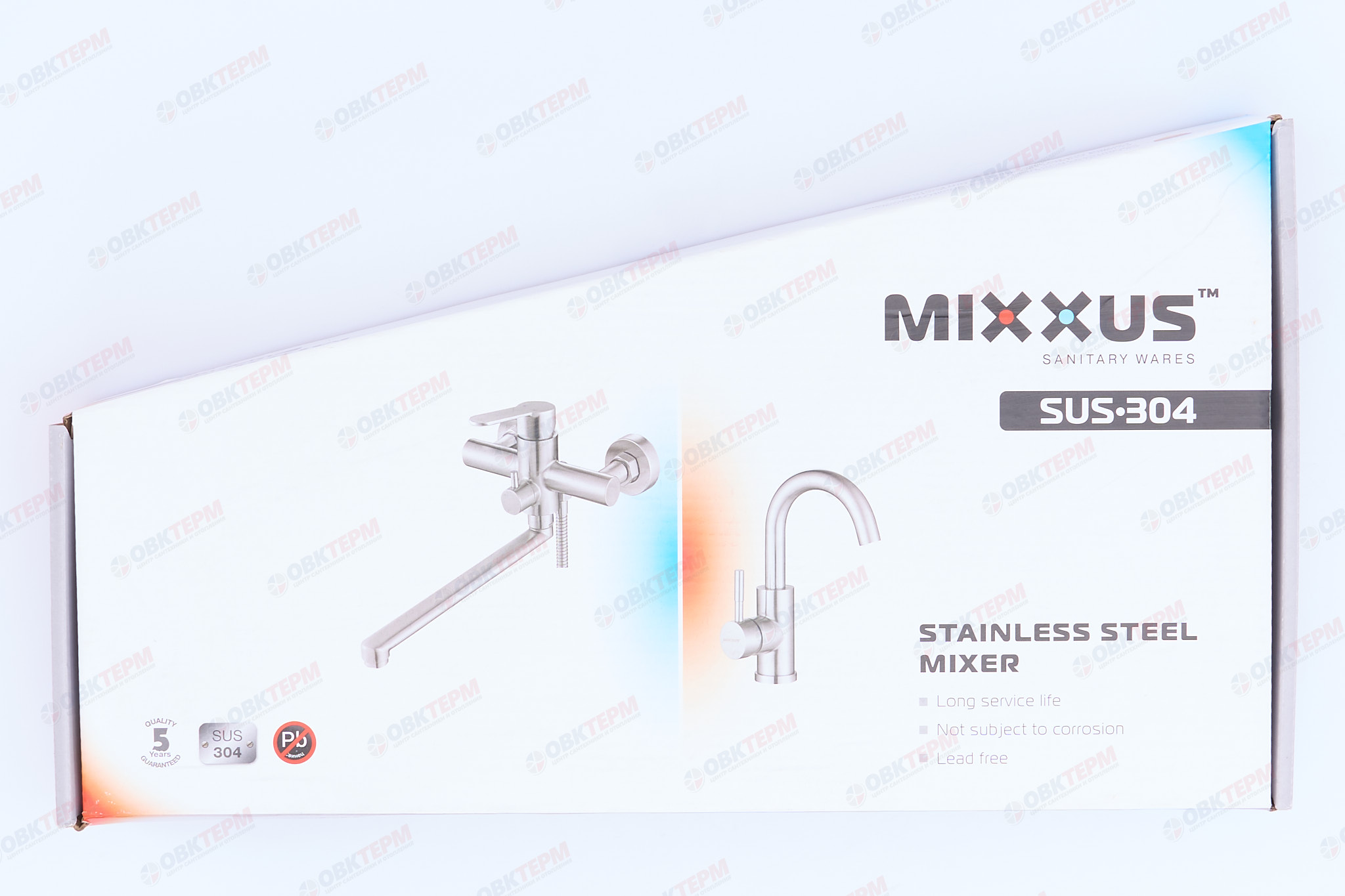 Смеситель д/кухни нерж/сталь MIXXUS SUS 017 Ø40 ПОВОРОТНЫЙ ИЗЛИВ (20 шт/ящ) - миниатюра №8