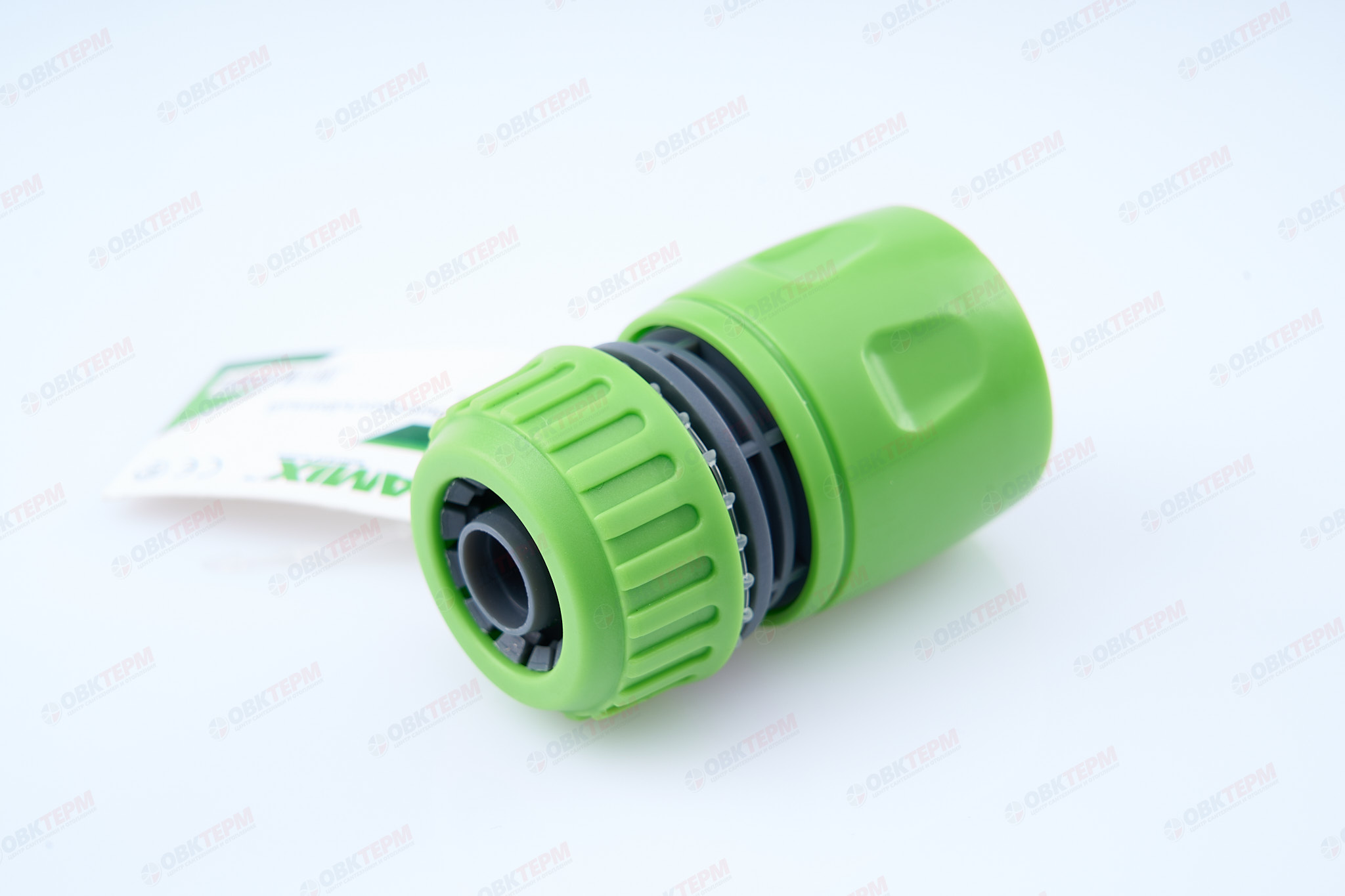 Коннектор быстросъёмный для шланга  1/2" (ABS) (240/60 шт)  PLAMIX PL-401 - Изображение №1
