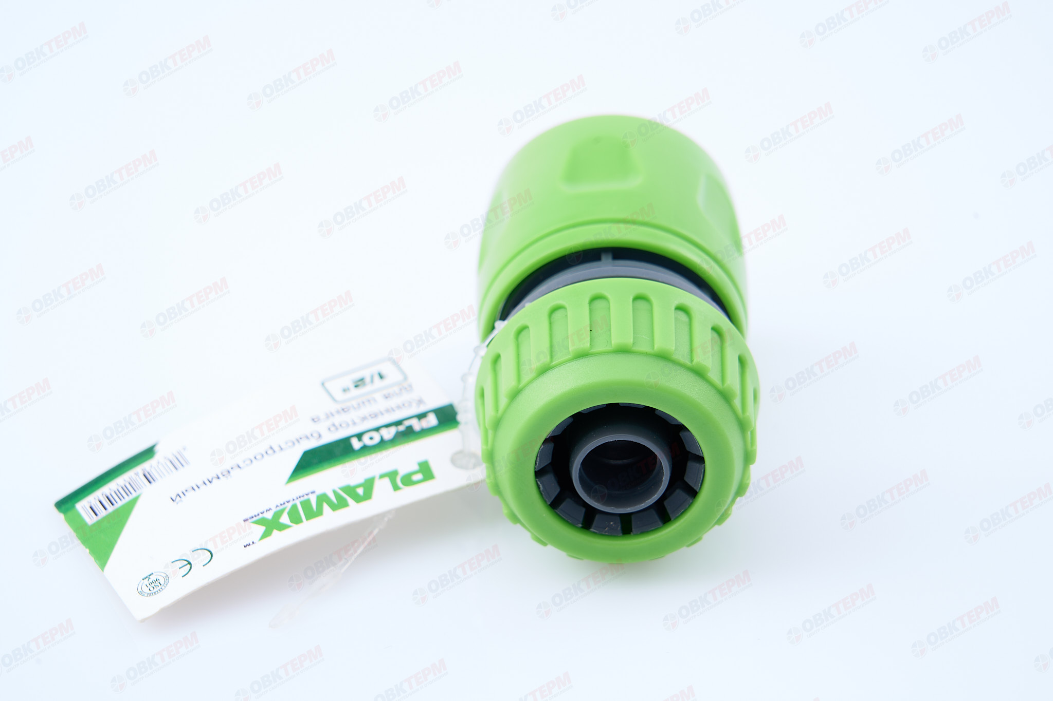Коннектор быстросъёмный для шланга  1/2" (ABS) (240/60 шт)  PLAMIX PL-401 - Изображение №4