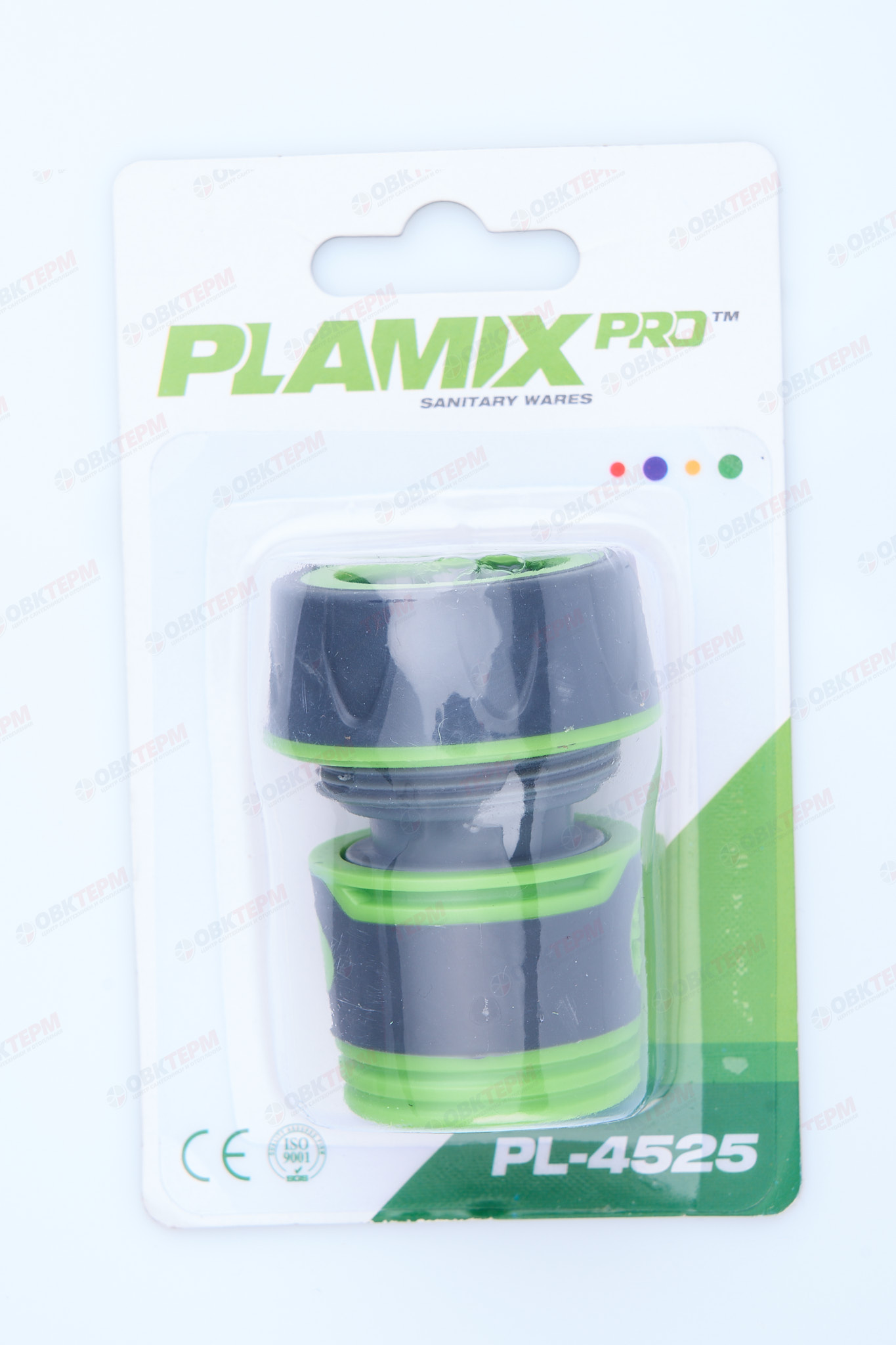 Коннектор быстросъёмный для шланга  3/4" (ABS, TPR, PP, блистер) (240/24 шт)PLAMIX/CRAB PRO PL-4525 - миниатюра №6