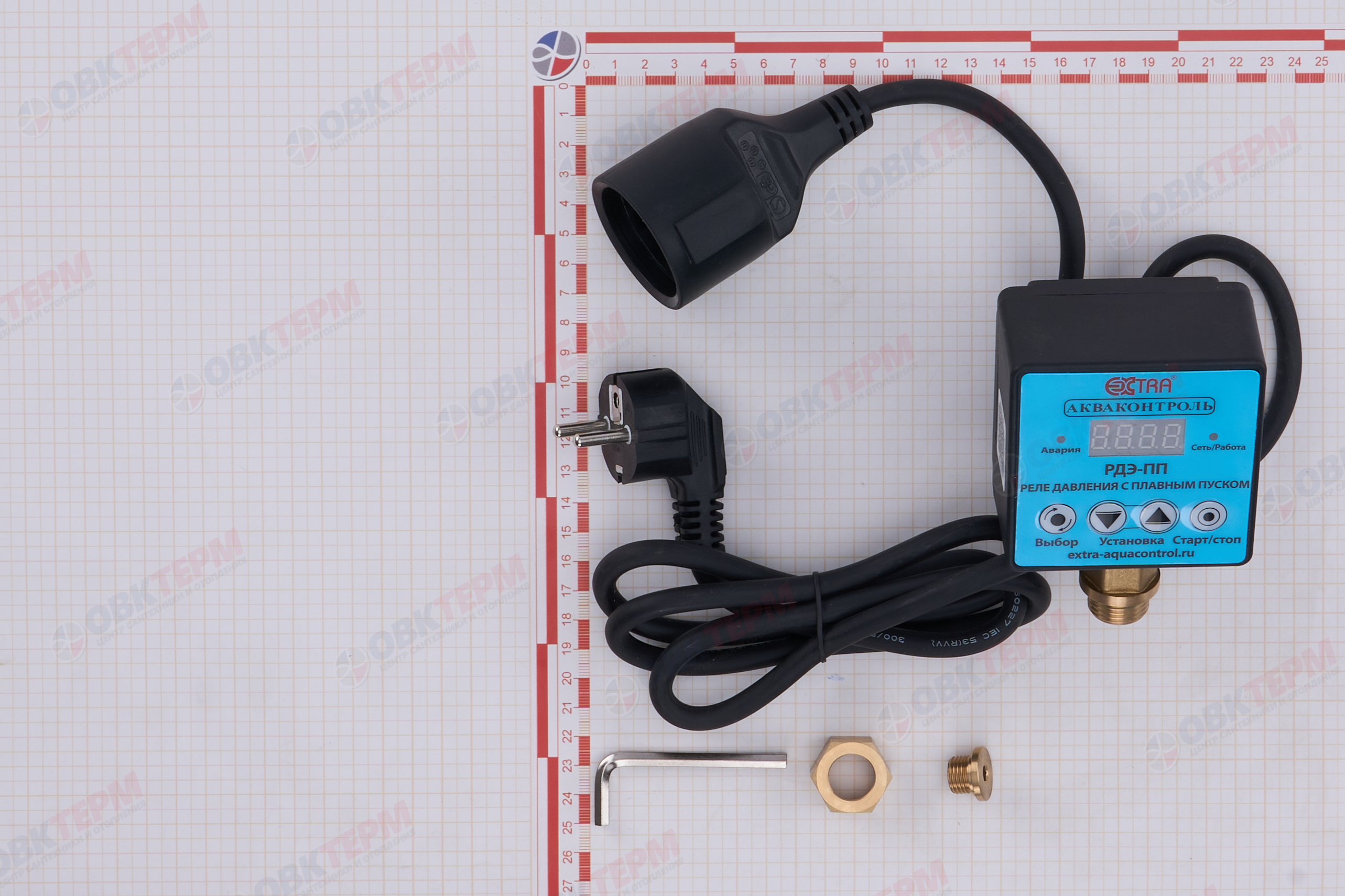 Реле давления электронное Extra  РДЭ-10-3.3-ПП  Акваконтроль с плавным пуском для насоса (3,3кВт) - миниатюра №6