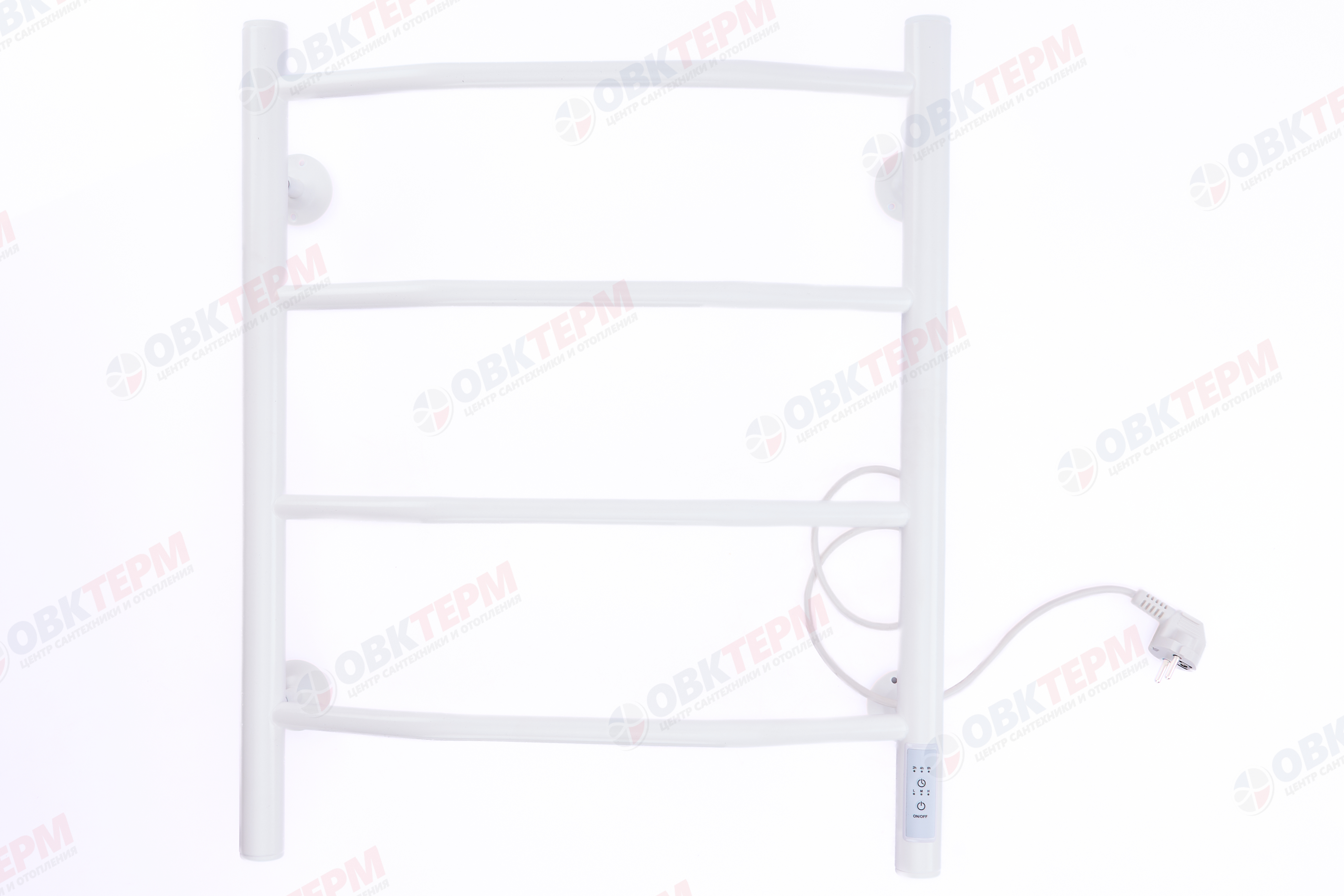 Полотенцесушитель электрический ТДА ЛНК - Э 1" 50 х 60 Л, 4 перекладины, терморегулятор, Белый АДВ - Изображение №2