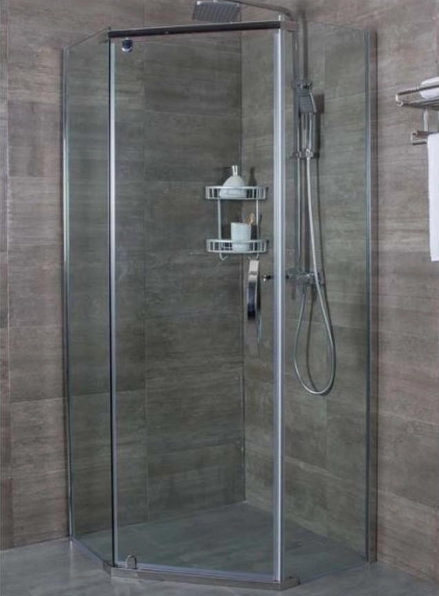 Душевое ограждение ALEX BAITLER   AB245-90 (900* 900* 2000) ( АВ24 ) тонированное - миниатюра №5