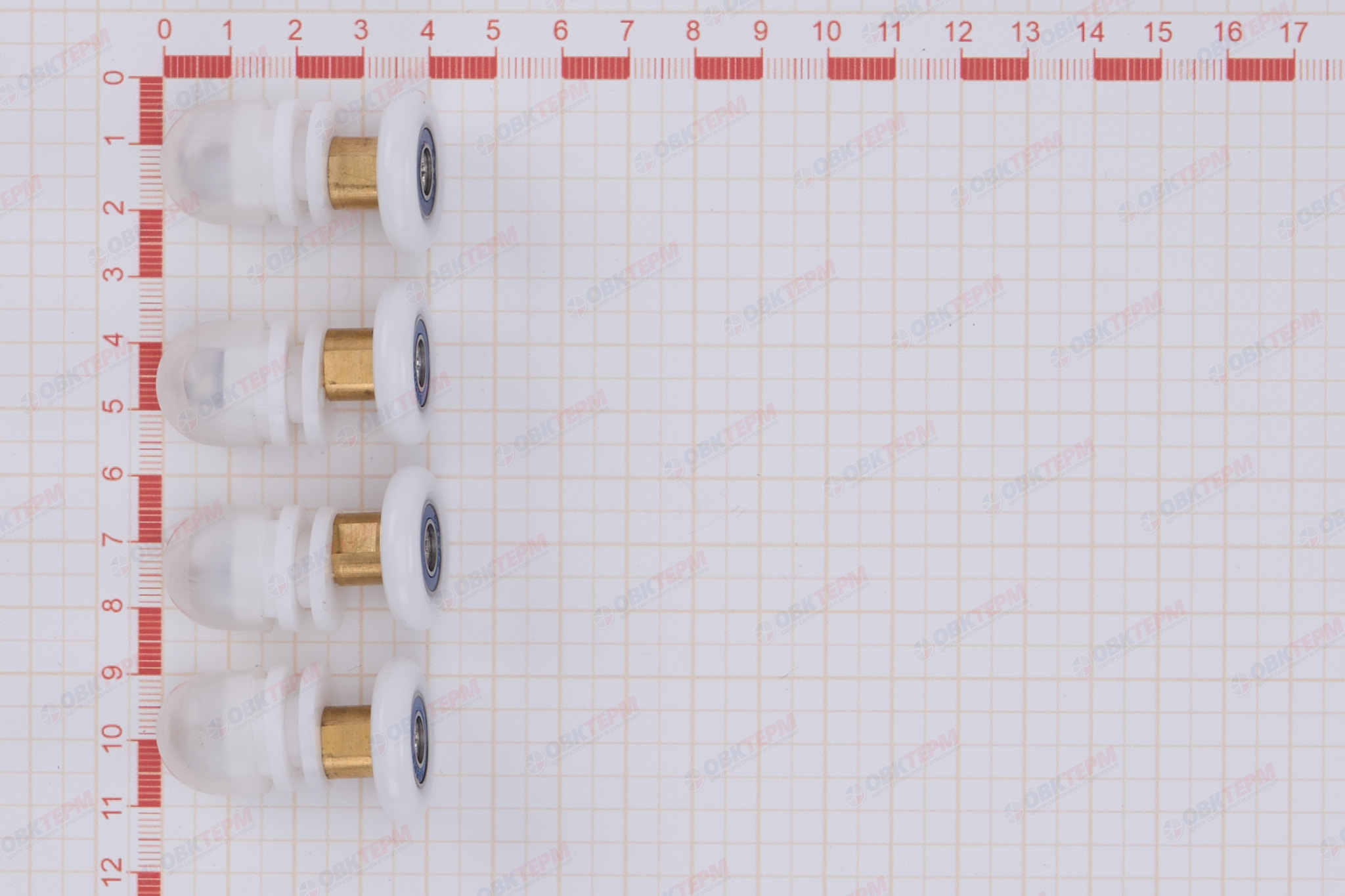 Ролик дверной 25мм эксцентрик одинарные комп на дверь  (блистер) - Изображение №4