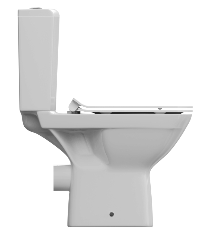 Унитаз-компакт Cersanit CARINA NEW CLEAN ON 011 3/5, дюропласт, SC, easy-off, белый - миниатюра №8