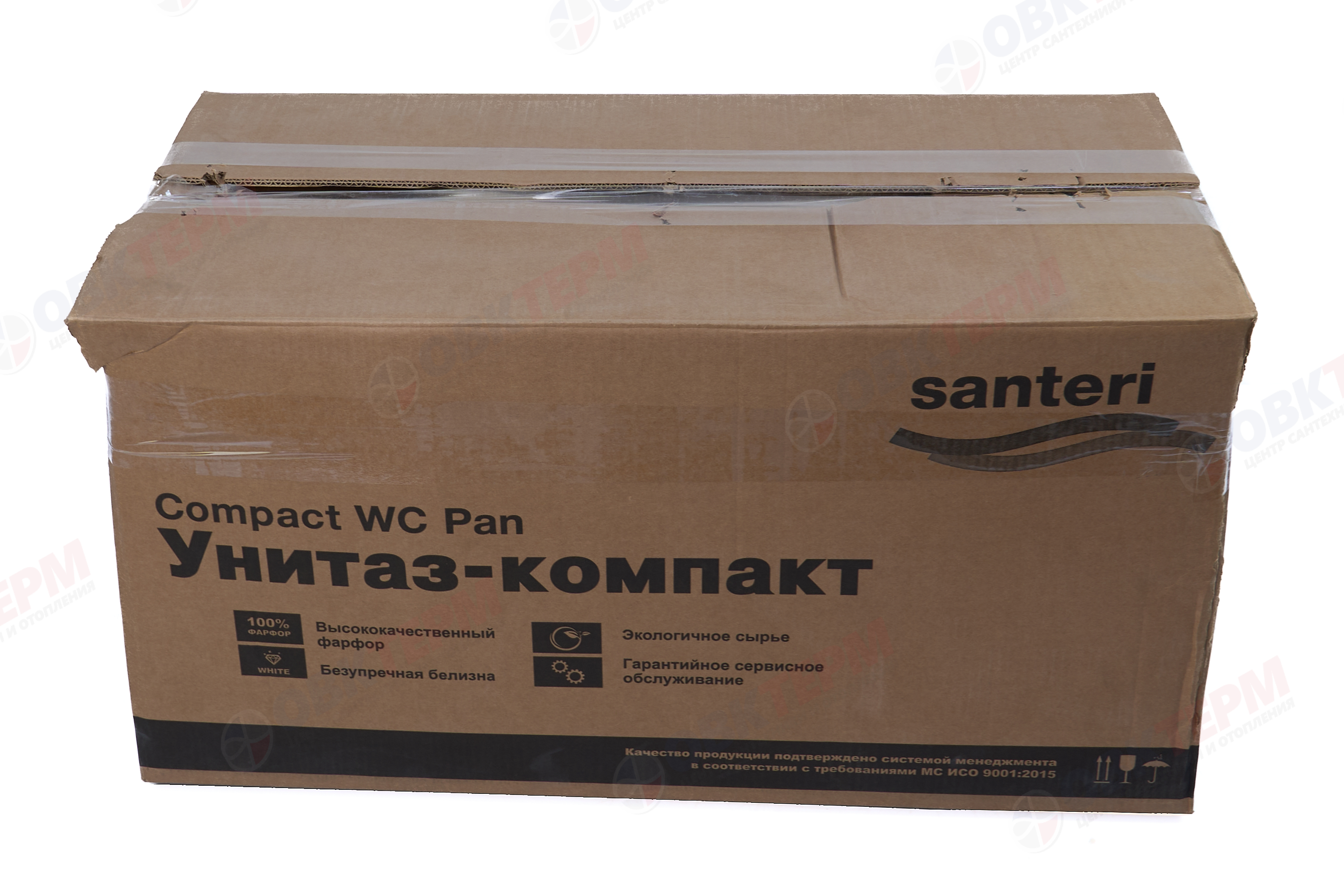 Унитаз-компакт Santeri "ВИЗИТ"(ант.вспл.,косой выпуск,1 режим, крышка ПП, ниж.подкл.) Ш365*В788*Г660 - миниатюра №8