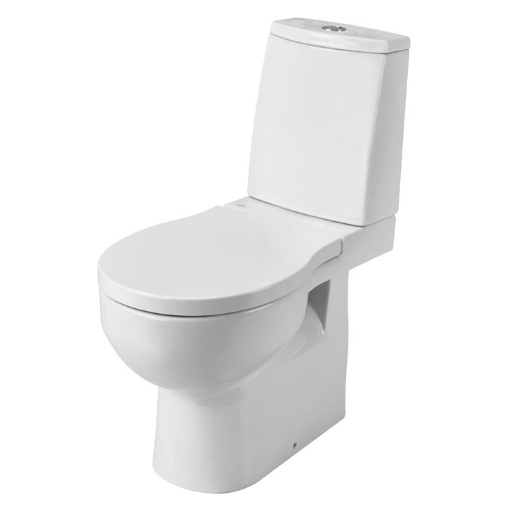 Унитаз-компакт Аллегро (прямой выпуск, 2 режим, крышка дюр.ниж.подк.)     Ш350*В825*Г650     SANTEK - Изображение №1