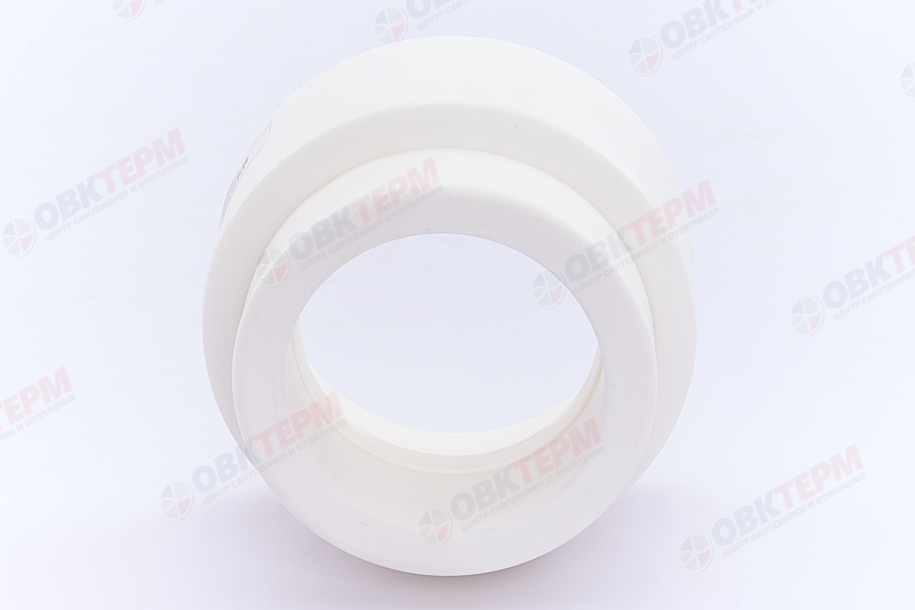 Муфта переход.  ВВ  75*63   БЕЛАЯ PP-R   (RTP)    (40/5) - Изображение №3