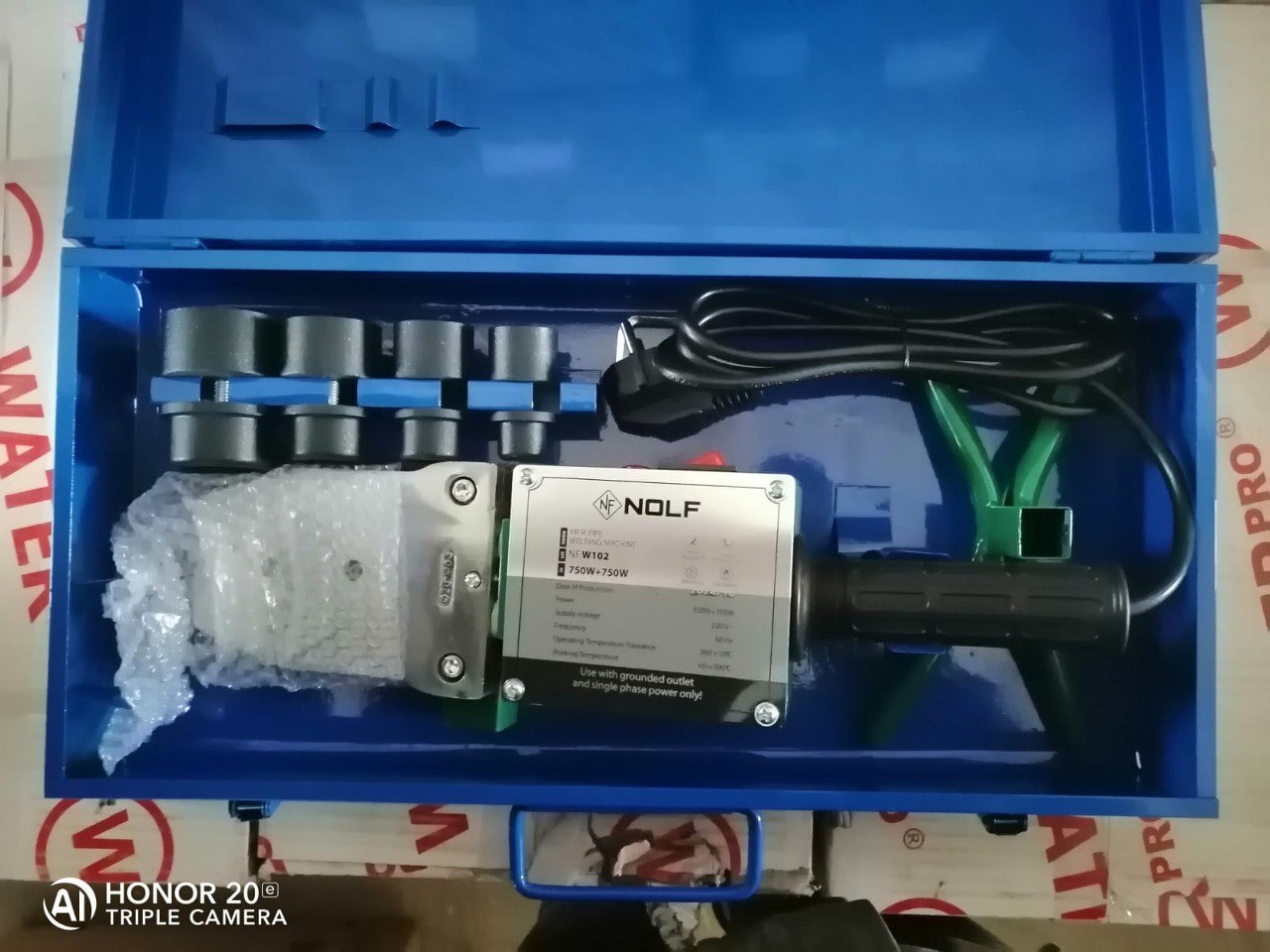 Паяльник NOLF NF.W102   750W+750W    насадки плоские  20/40  (5 шт/ящ) - Изображение №1