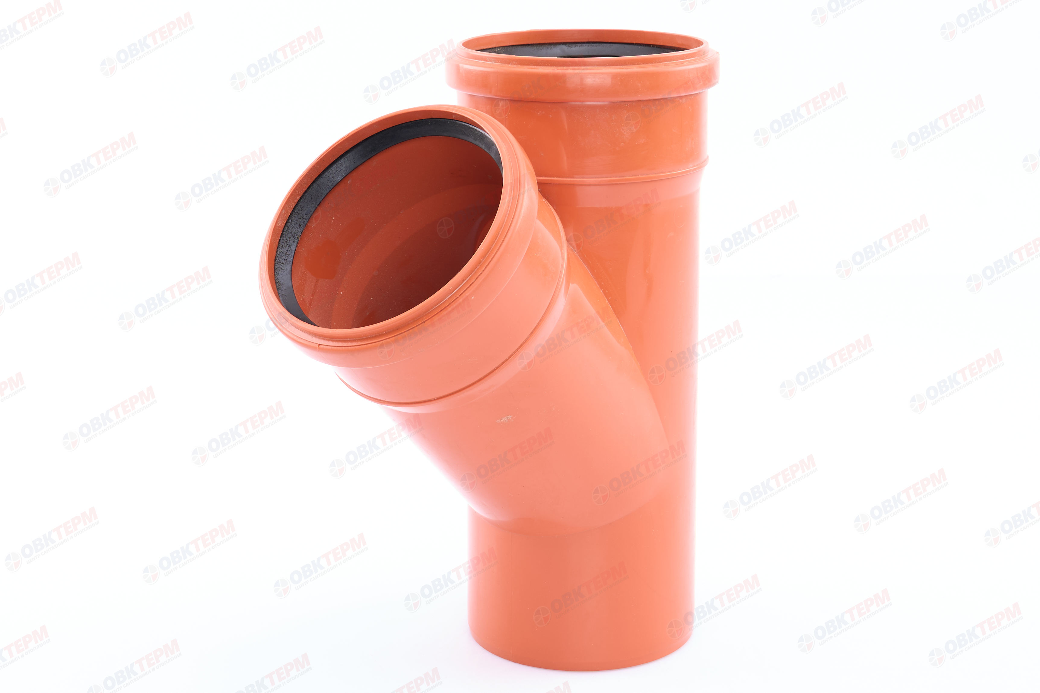 Тройник   110 * 110 * 45*  (рыжий)  BF Plastek  (10 шт) - Изображение №2