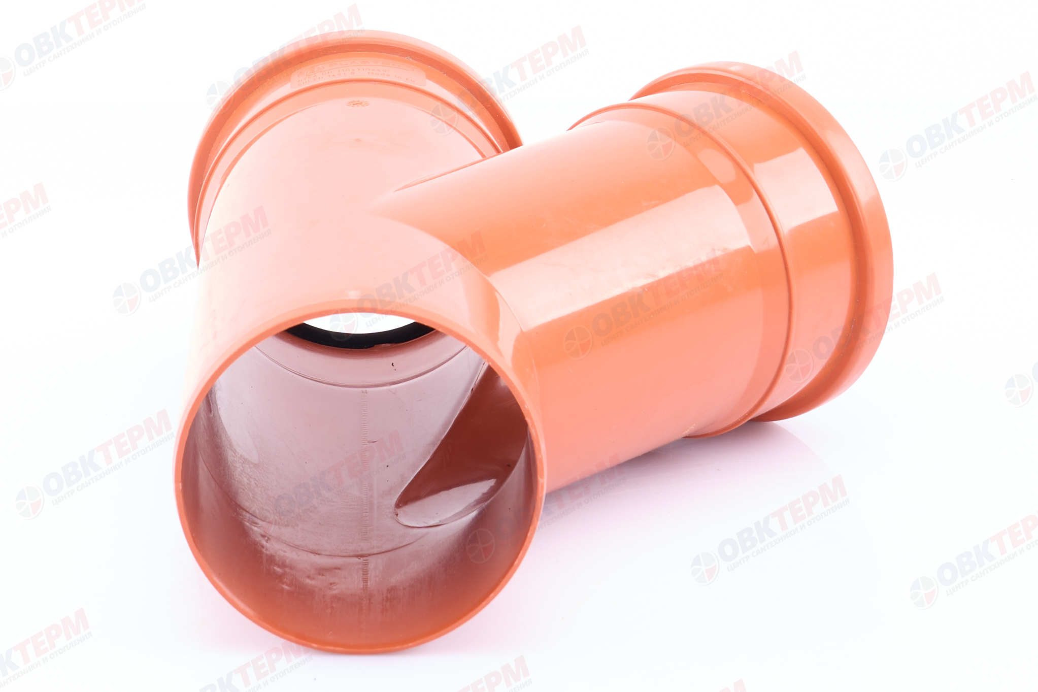 Тройник   110 * 110 * 45*  (рыжий)  BF Plastek  (10 шт) - Изображение №4