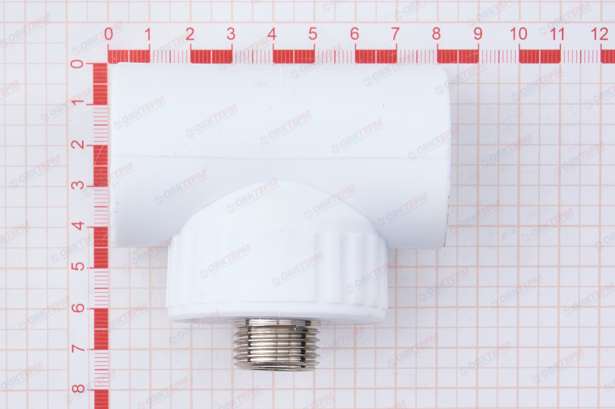 Тройник с МРН  32 * 1/2"      (VALFEX)  белый   (30/10) - Изображение №5