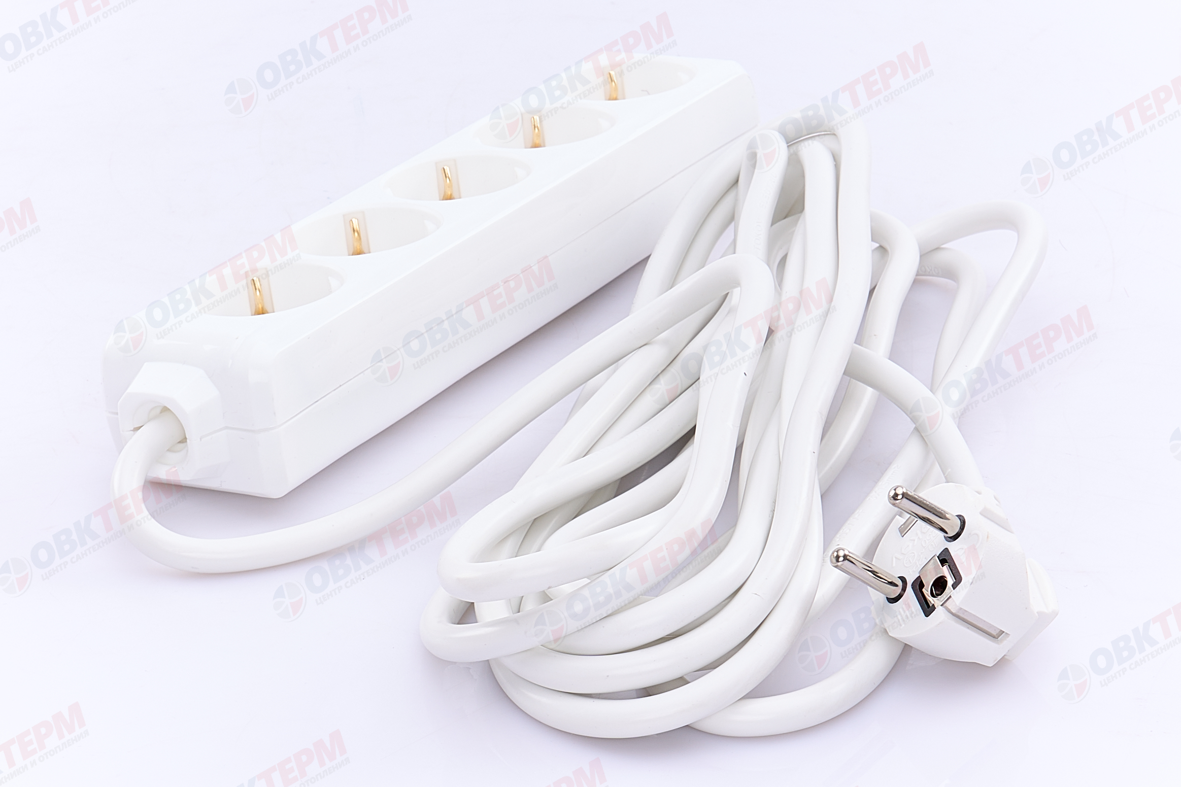 Удлинитель пятиместный 5м с/з, 3х1.5 10А, белый, TOKOV LIGHT - миниатюра №6