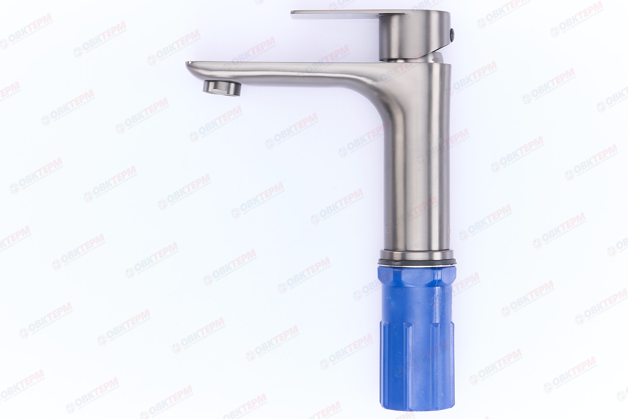 Смеситель д/умывальника FRAР F10806-9 оружейная сталь(Ø35, аэратор М24, на гайке) - миниатюра №6