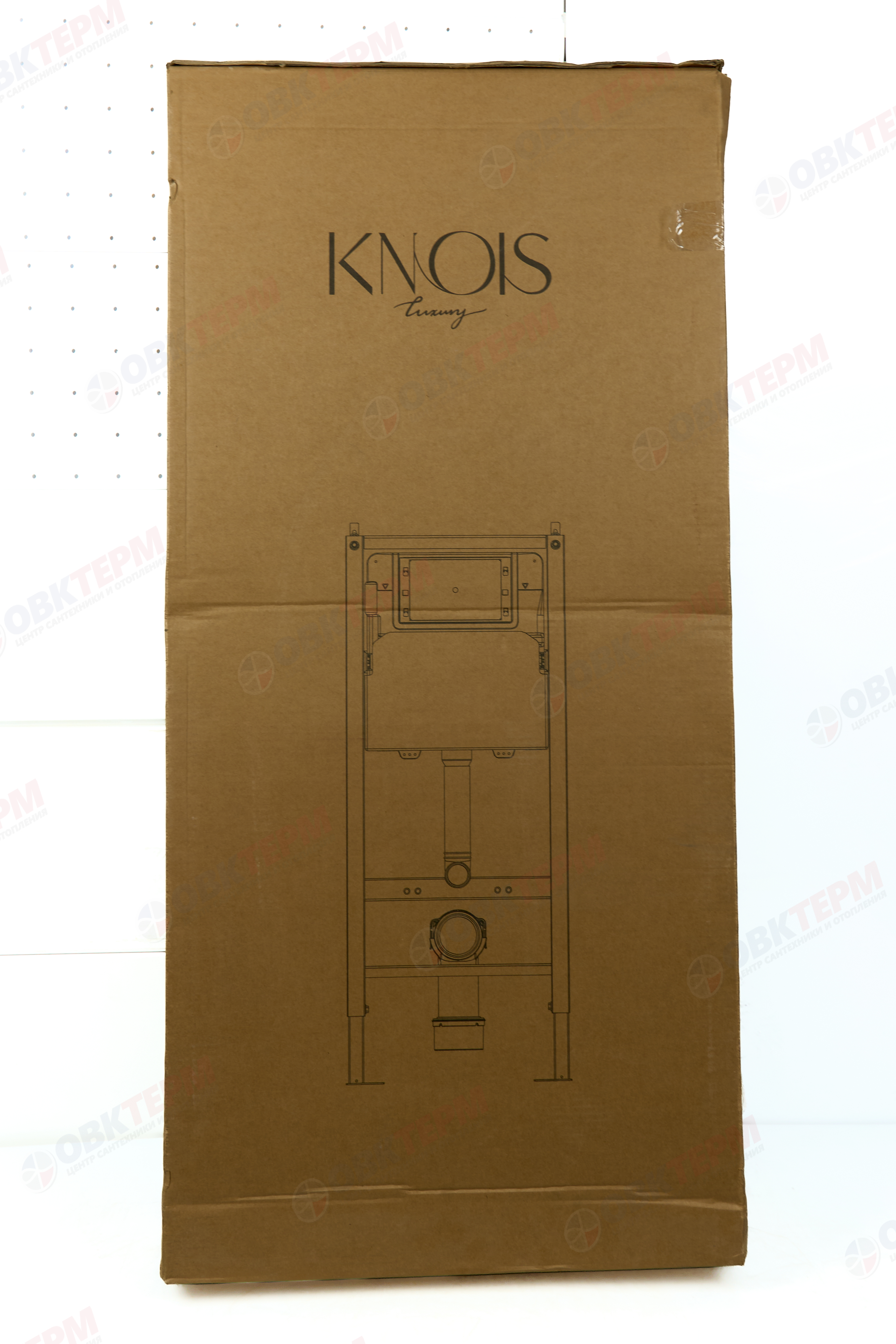Инсталляционная система д/унитаза KNOIS KN9722010-P (пневмо) белая клавиша - миниатюра №7