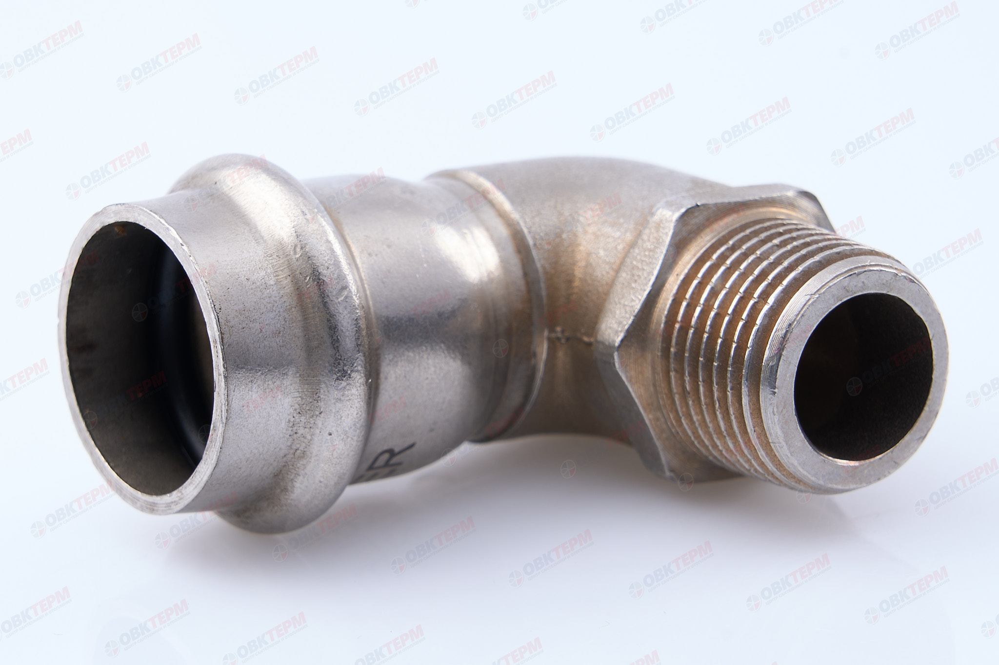 Угол пресс из нерж.ст.  22 х 1/2"Н    TIM  (90/5) - Изображение №1