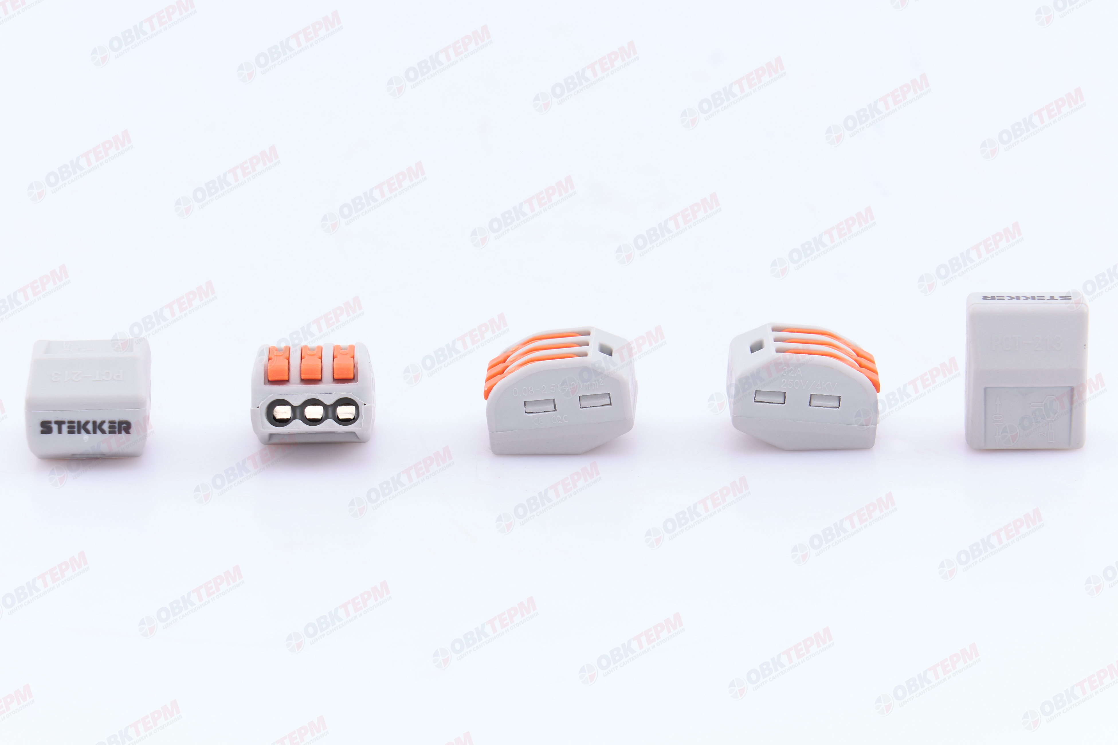 Клемма монтажная 3-проводная, STEKKER LD222-413 (DIY упаковка 5 шт) - миниатюра №8