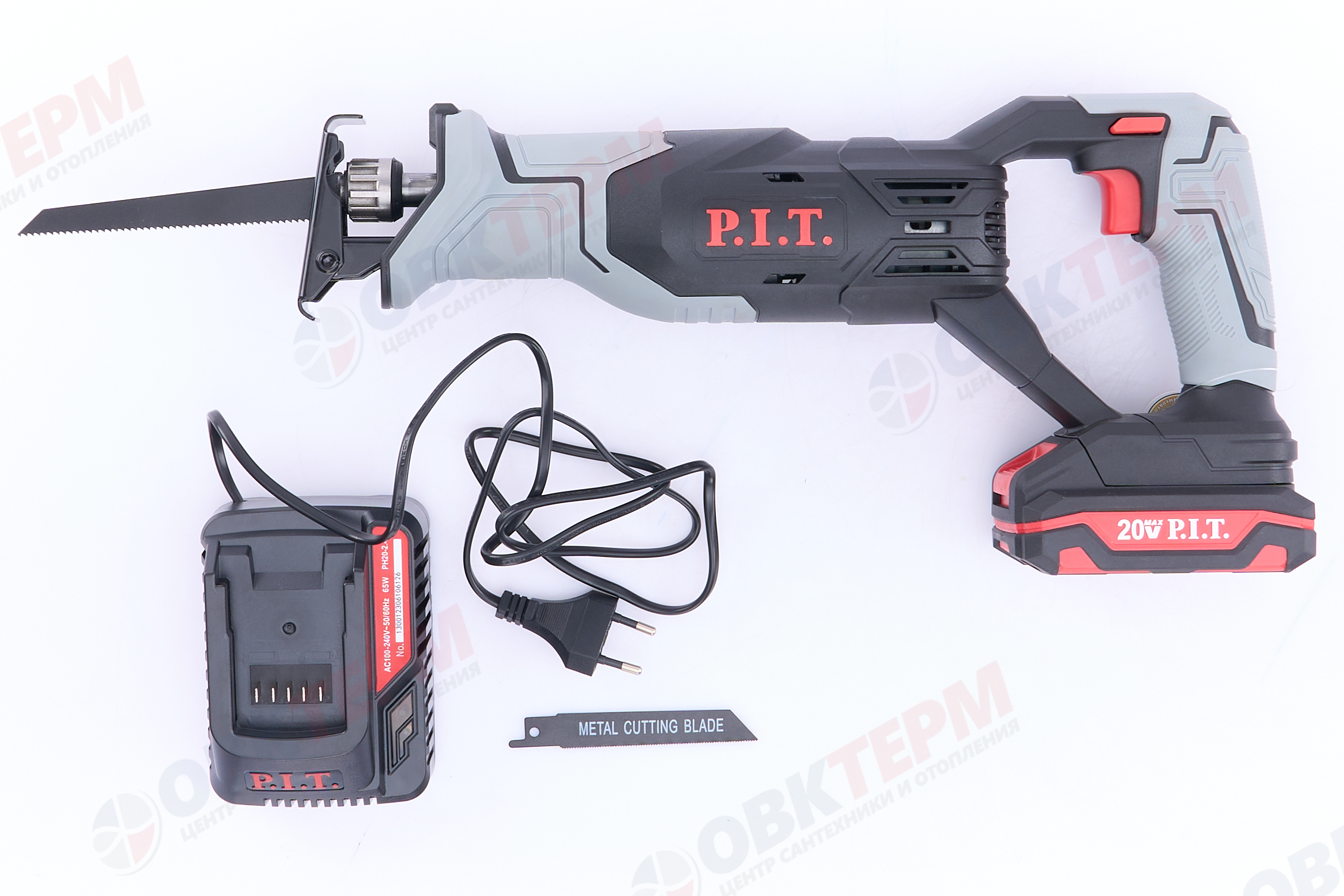 Пила сабельная аккум. P.I.T PSA20H-115A/1 (20В, 0-2700ход/м, БЗП, АКБ, ЗУ) - миниатюра №14