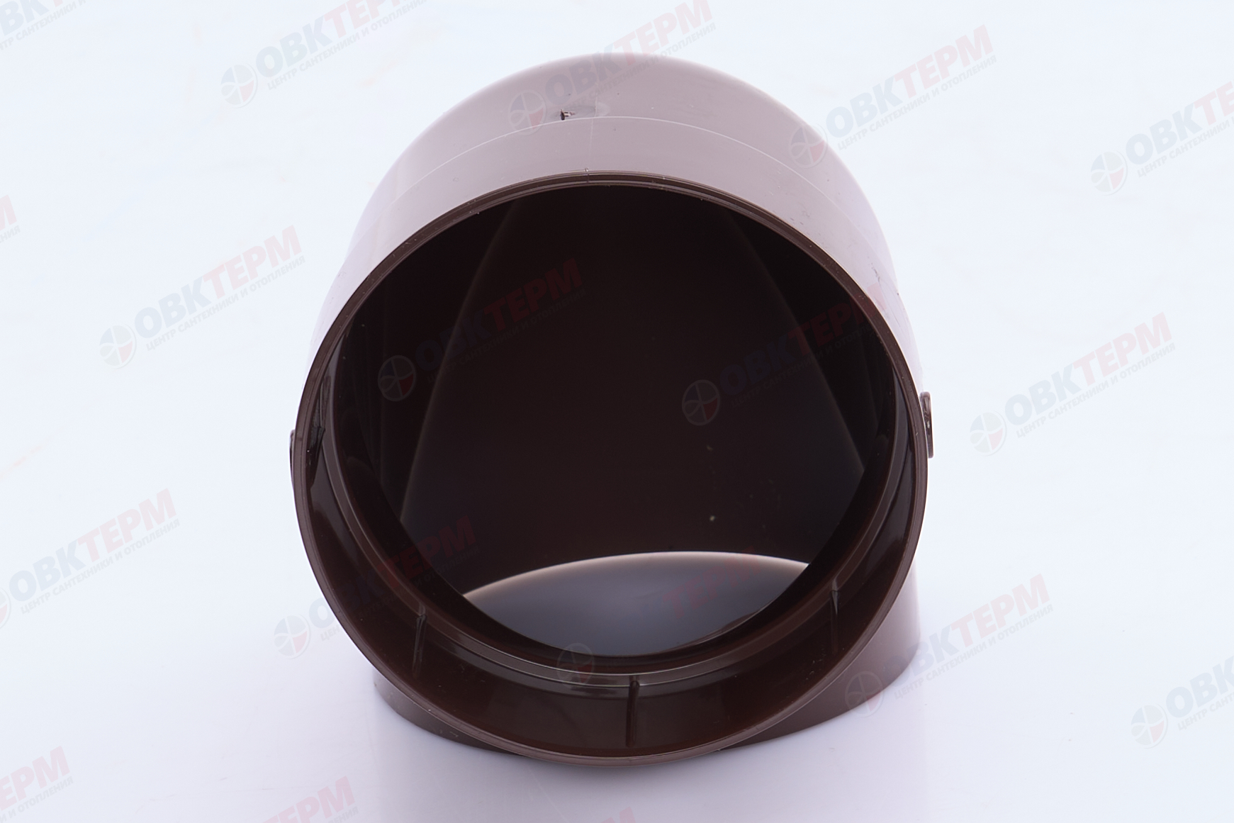 Колено сливное ПВХ Grand Line шоколадное (RAL 8017) (уп. 30шт) - Изображение №5