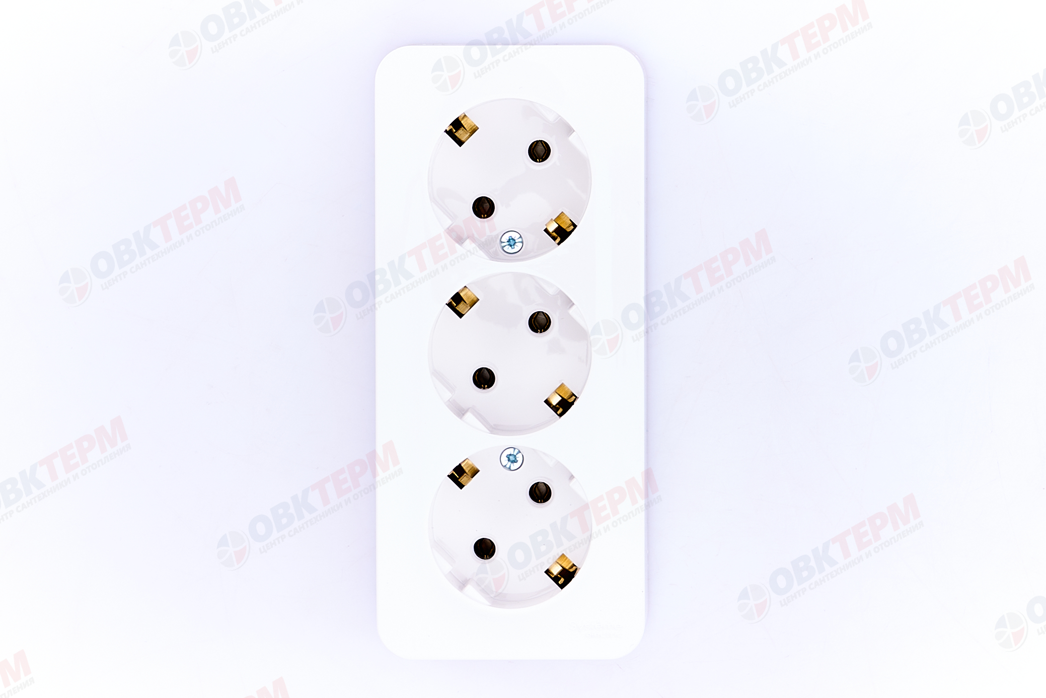 Розетка 3-местная с/з 16А IP20 без защ. шторок с изолир. пластиной белый Blanca Systeme Electric - миниатюра №6