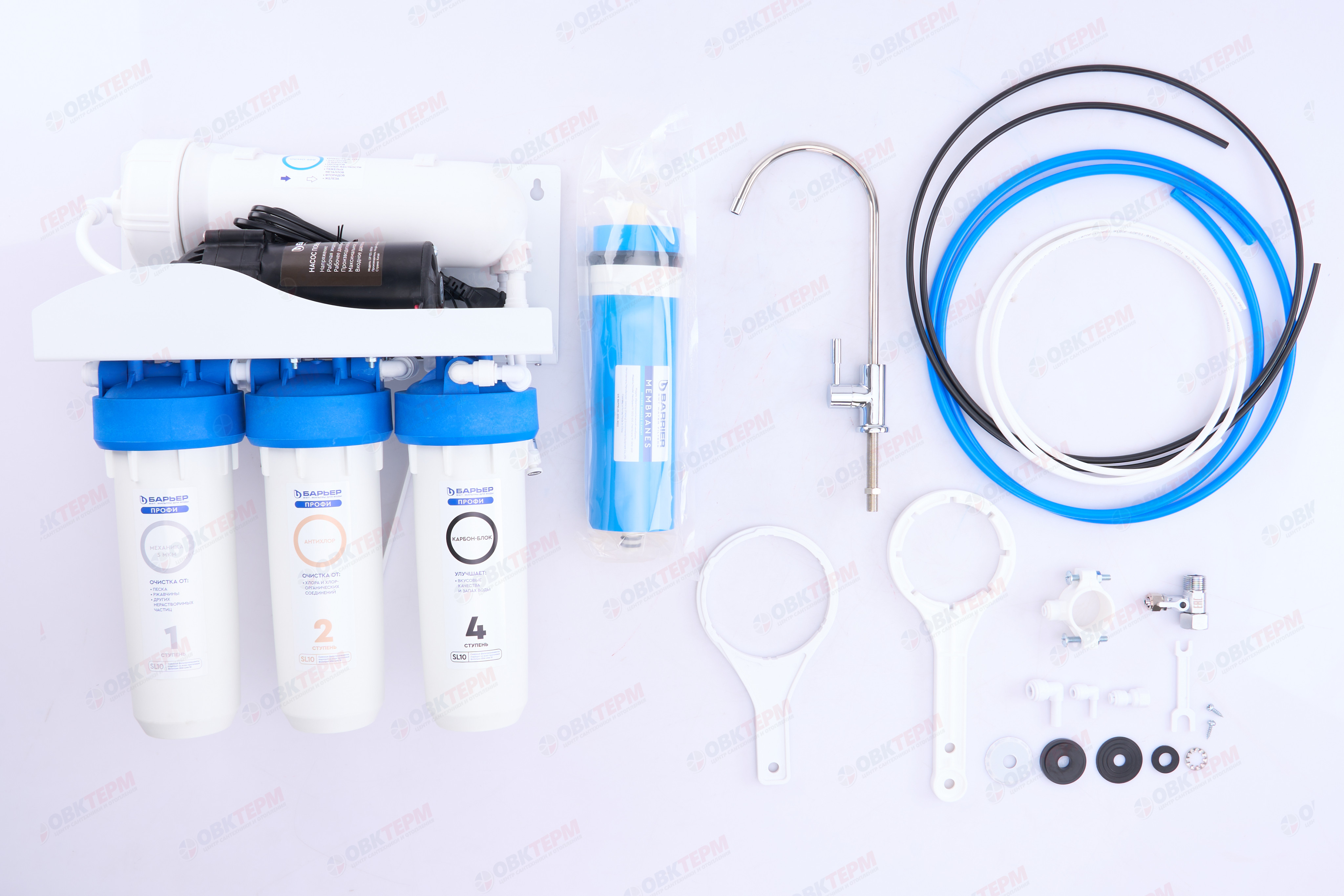 Барьер     обратный осмос ПРОФИ ОСМО  600 (4 ступени, без бака) - миниатюра №9