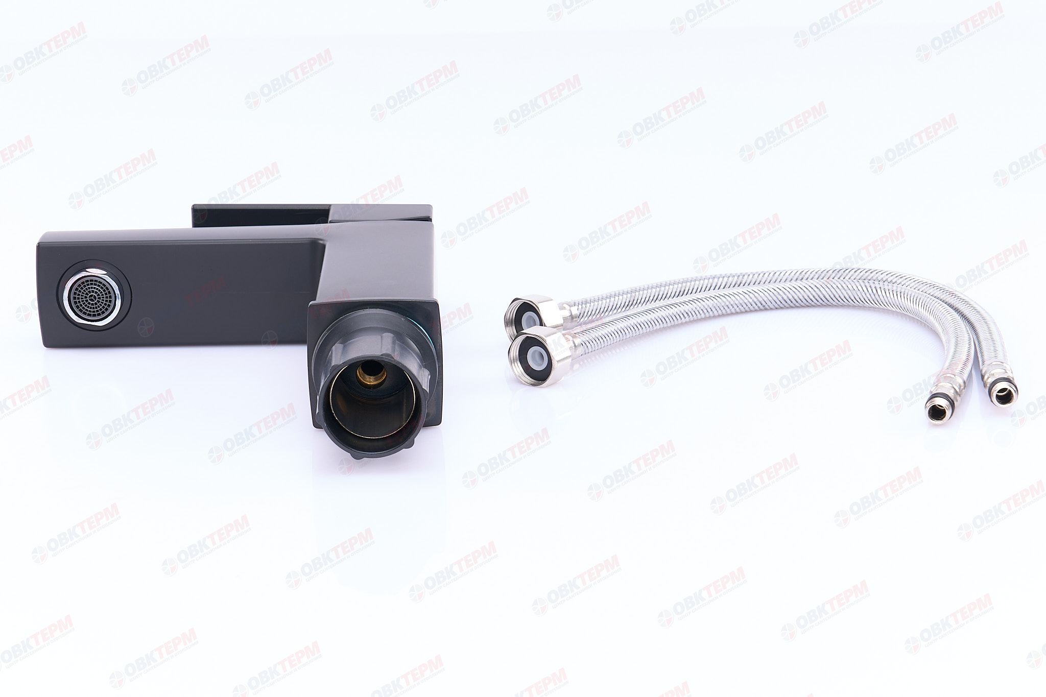 Смеситель д/умывальника BRIMIX 5974 шаровый/ АБС пластик (черный) - миниатюра №6