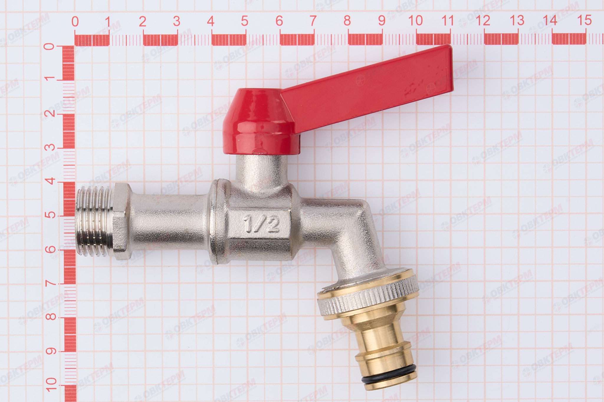 Кран  поливочный с коннектором 1/2" EUROPRODUCT   (96 шт) - миниатюра №6