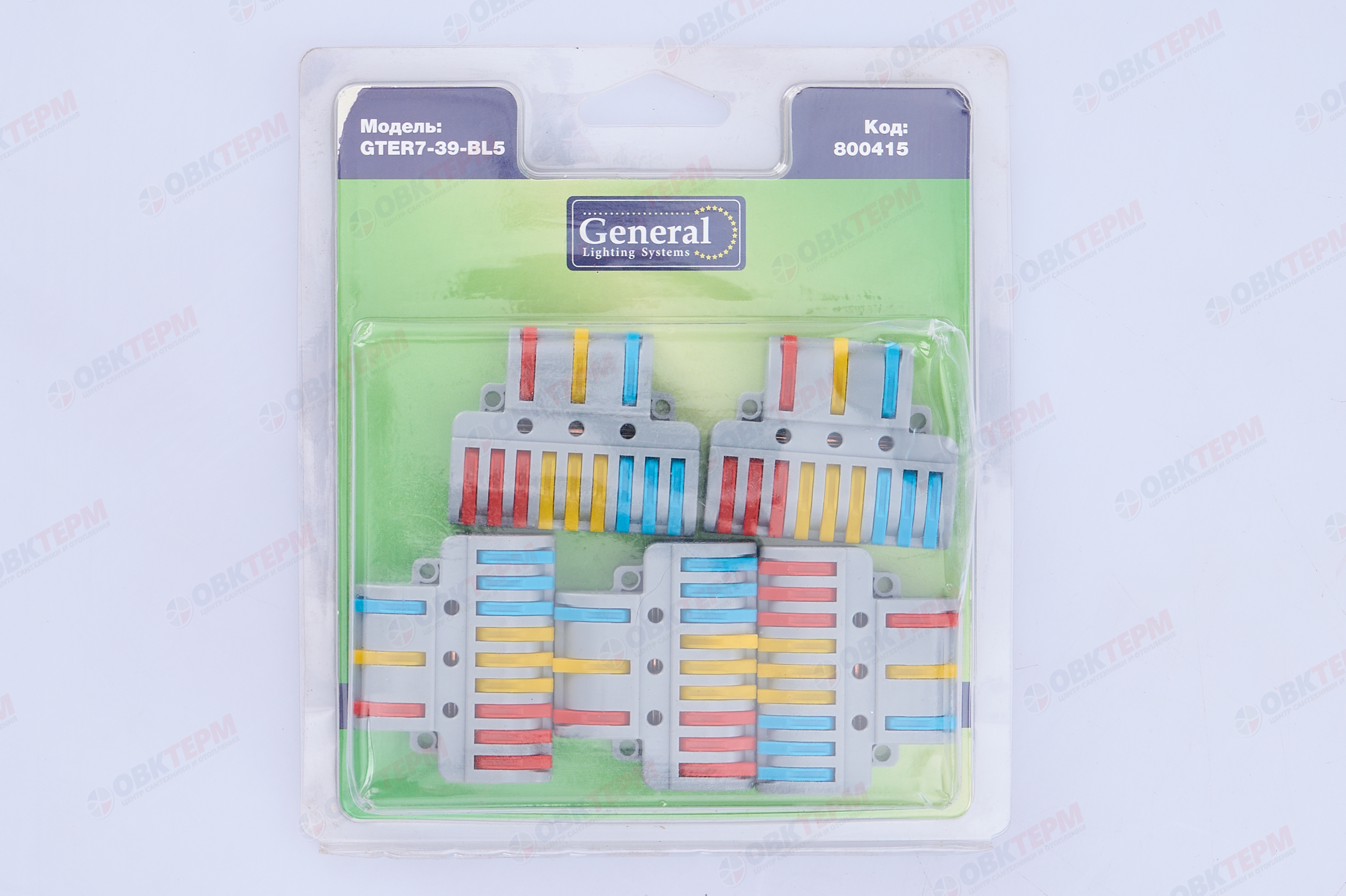 Клемма монтажная разветвительная 3x9 проводов, блистер 5шт General Lighting Systems GTER7-39-BL5 - Изображение №4