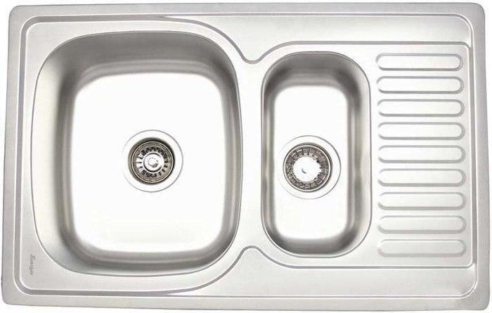 ZERIX мойка Z7850-08-180MD (micro decor) ВРЕЗНАЯ /сифон (5шт/ящ) РАСПРОДАЖА - изображение №1