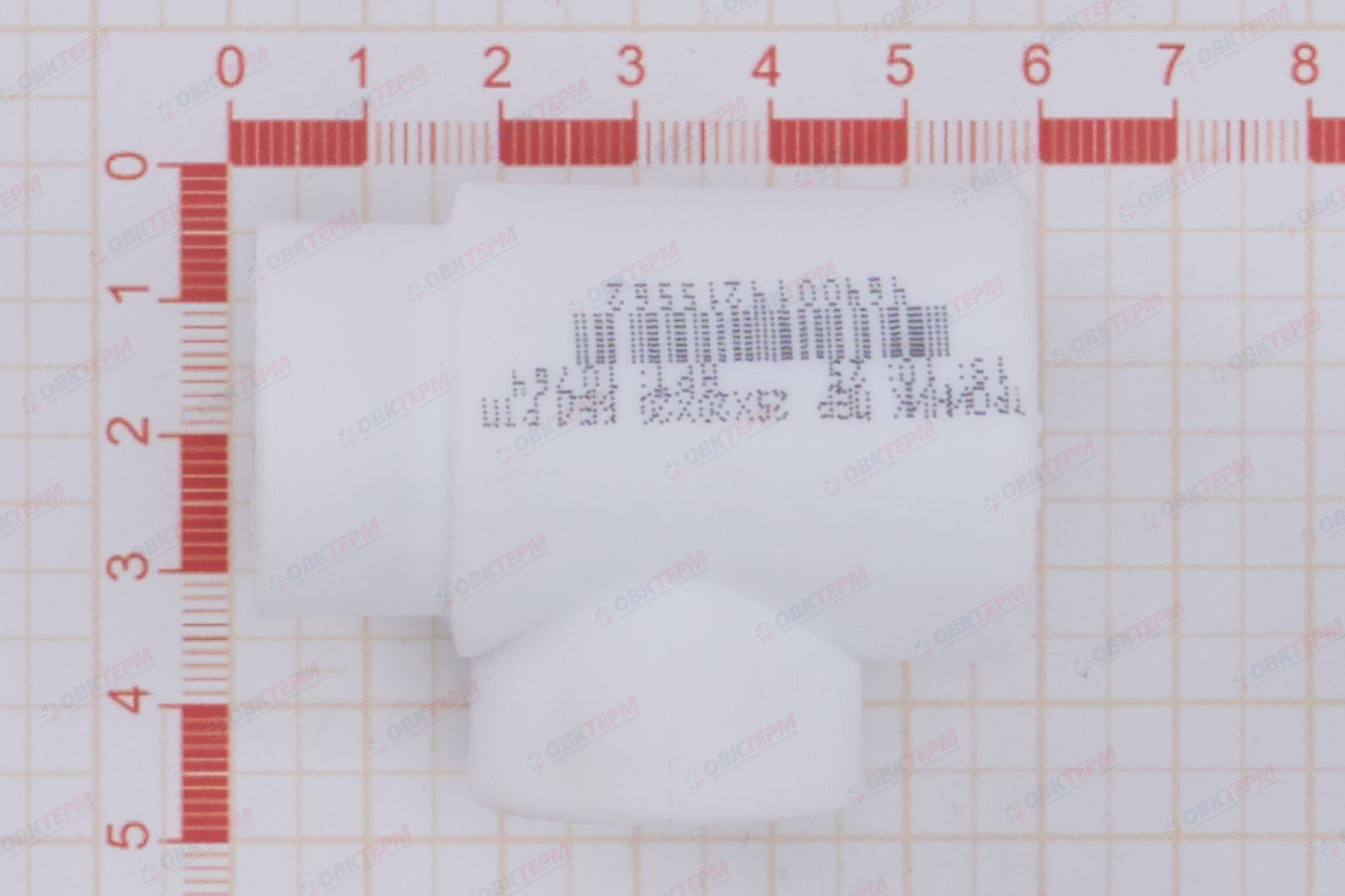 Тройник  25*20*20   БЕЛЫЙ PP-R   (RTP)    (100/25) - миниатюра №6