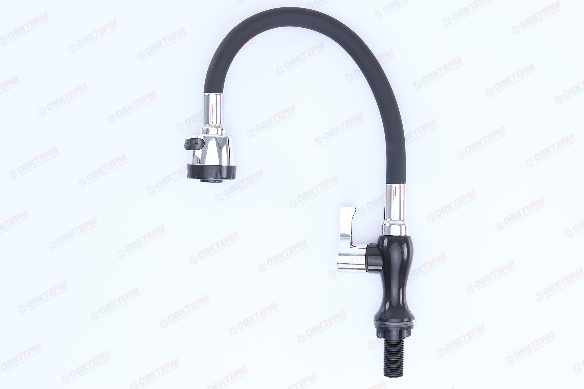 Смеситель моно BRIMIX 6632 чёрный /для холодной воды /гибкий излив /ABS-пластик - Изображение №3