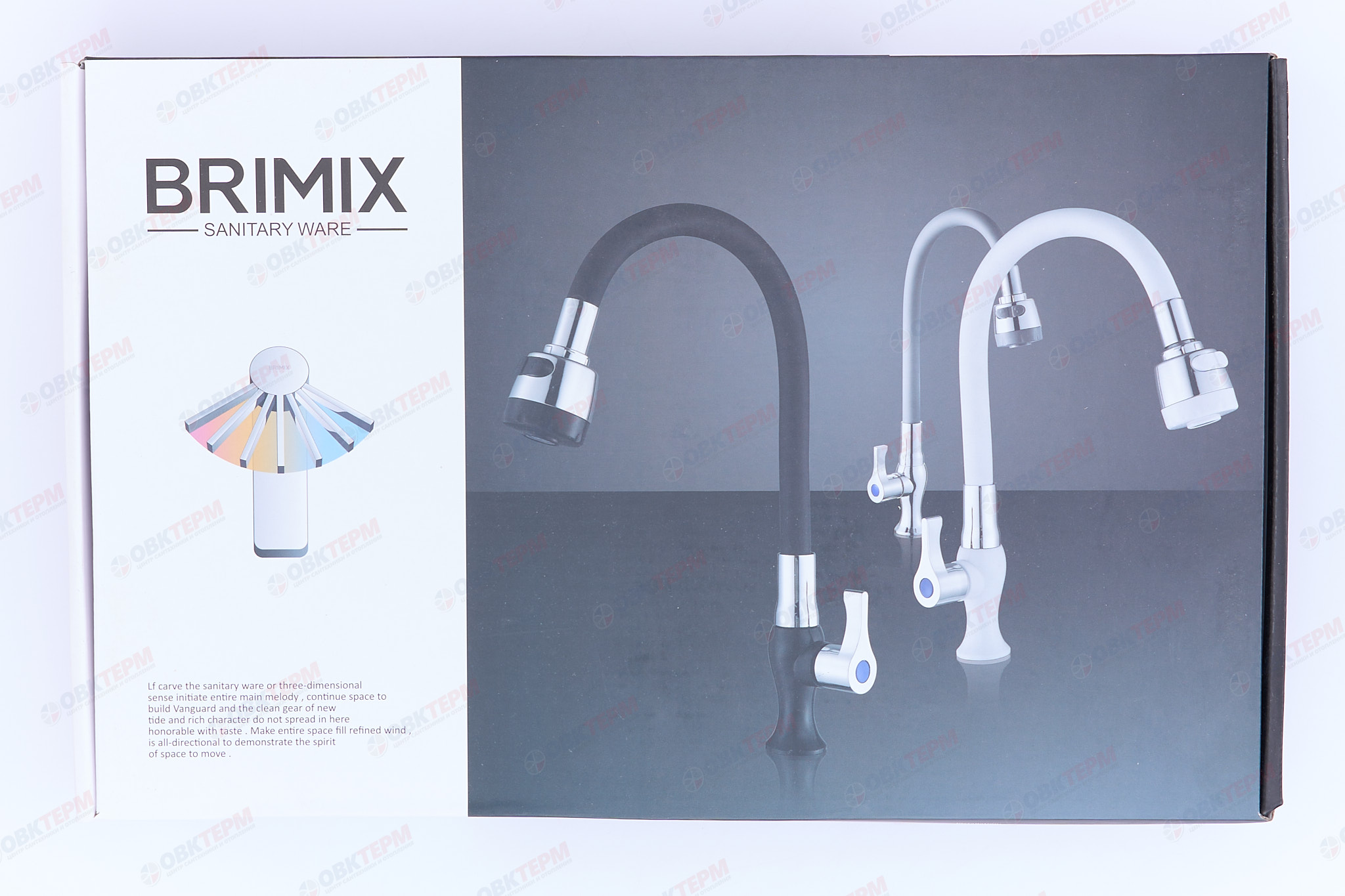 Смеситель моно BRIMIX 6632 чёрный /для холодной воды /гибкий излив /ABS-пластик - миниатюра №7