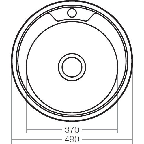 ZERIX мойка Z490-06-180E (SATIN) ВРЕЗНАЯ /сифон (12шт/ящ) - Изображение №2